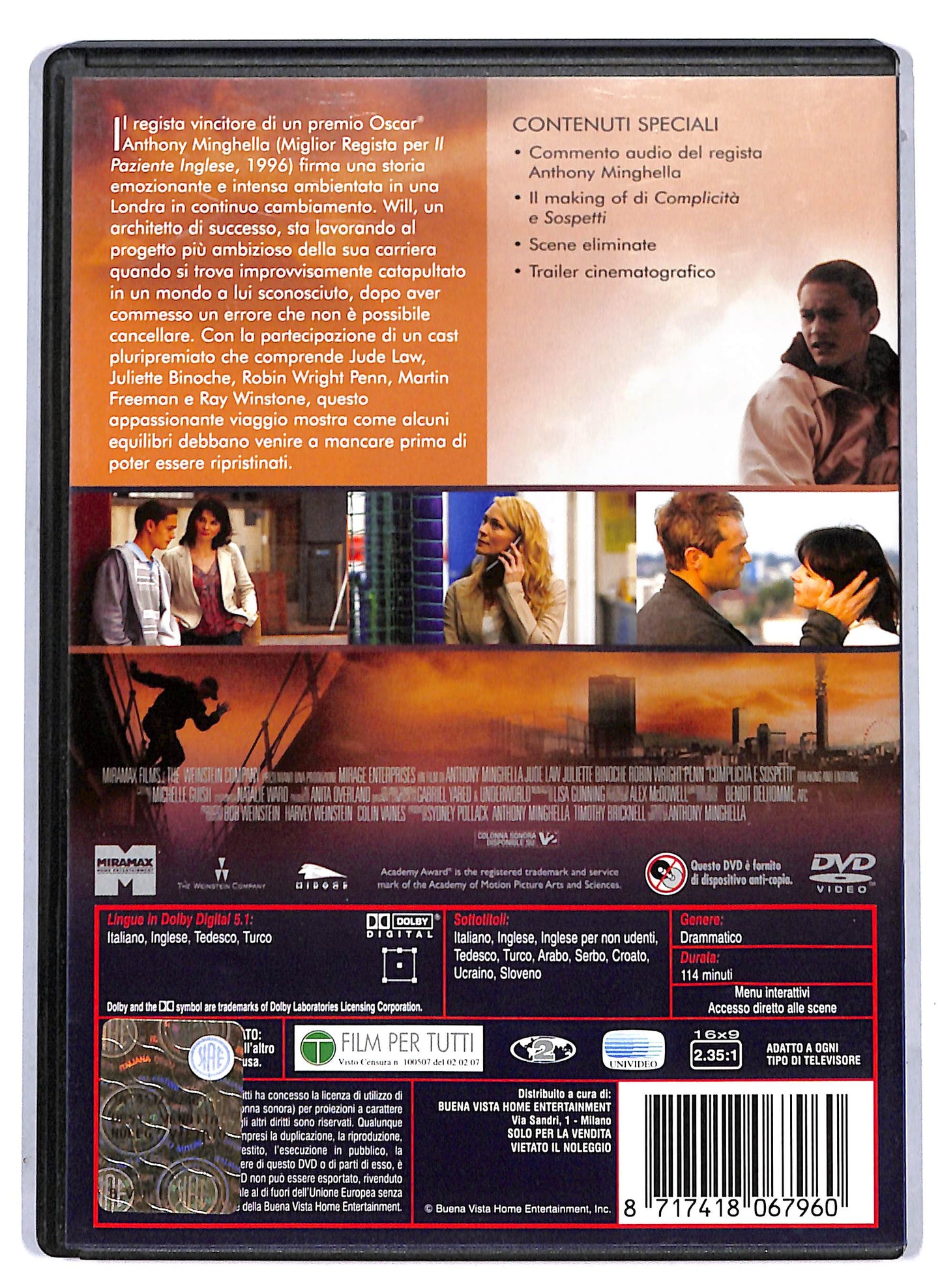 EBOND Complicita e sospetti - Breaking and Entering DVD D806650