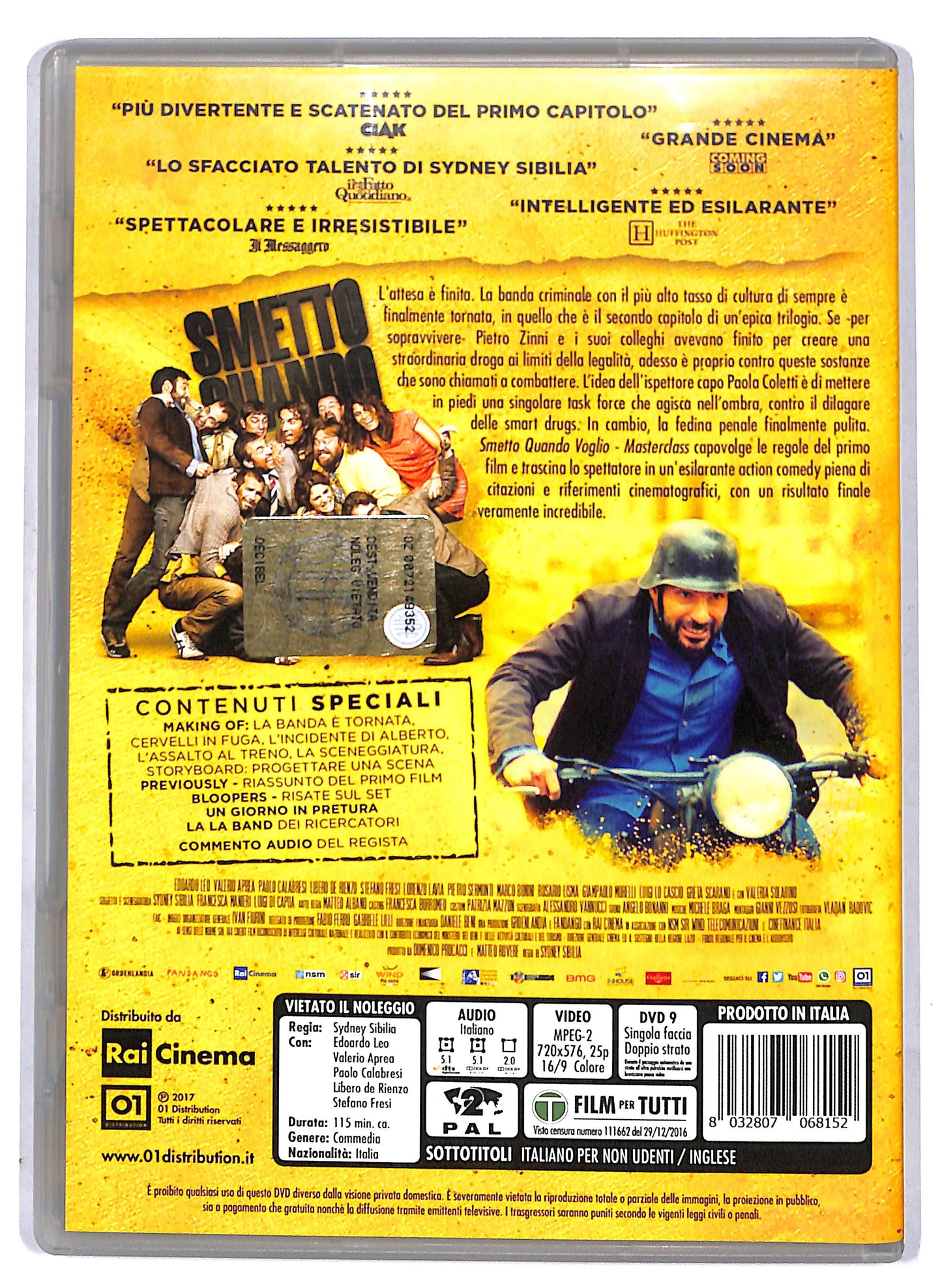 EBOND Smetto quando voglio - Masterclass DVD D806663