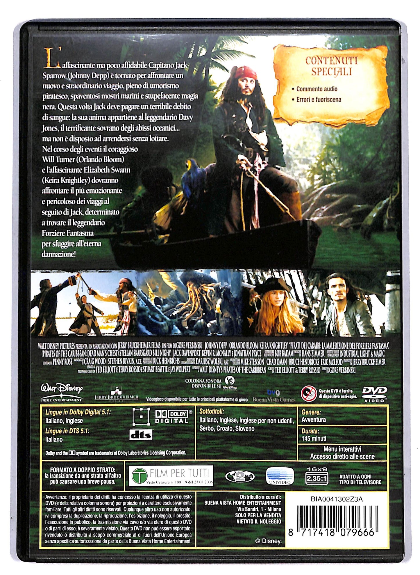EBOND Pirati dei Caraibi  La maledizione del forziere fantasma DVD D806774