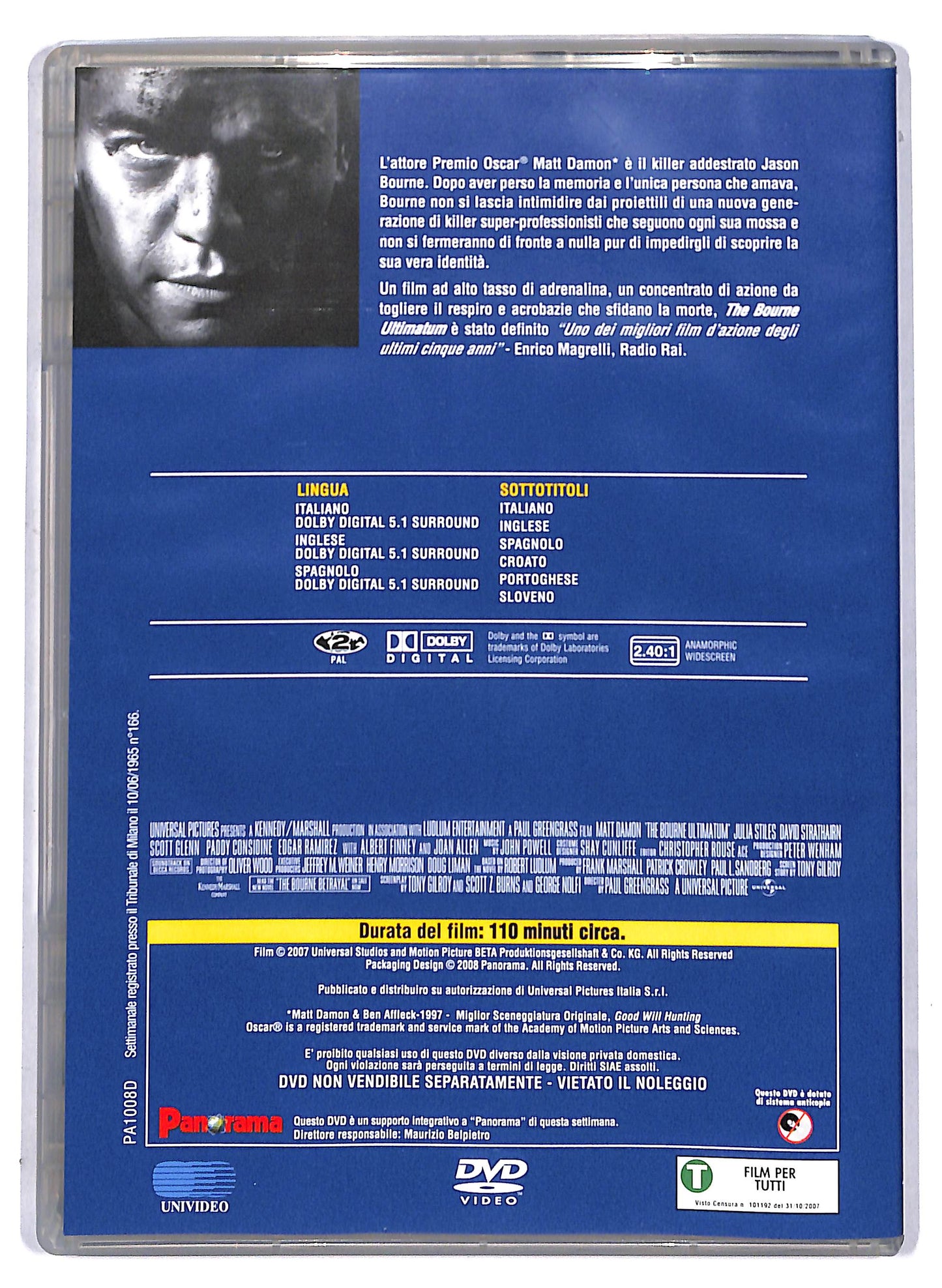 EBOND The Bourne Ultimatum DITORIALE DVD D806822