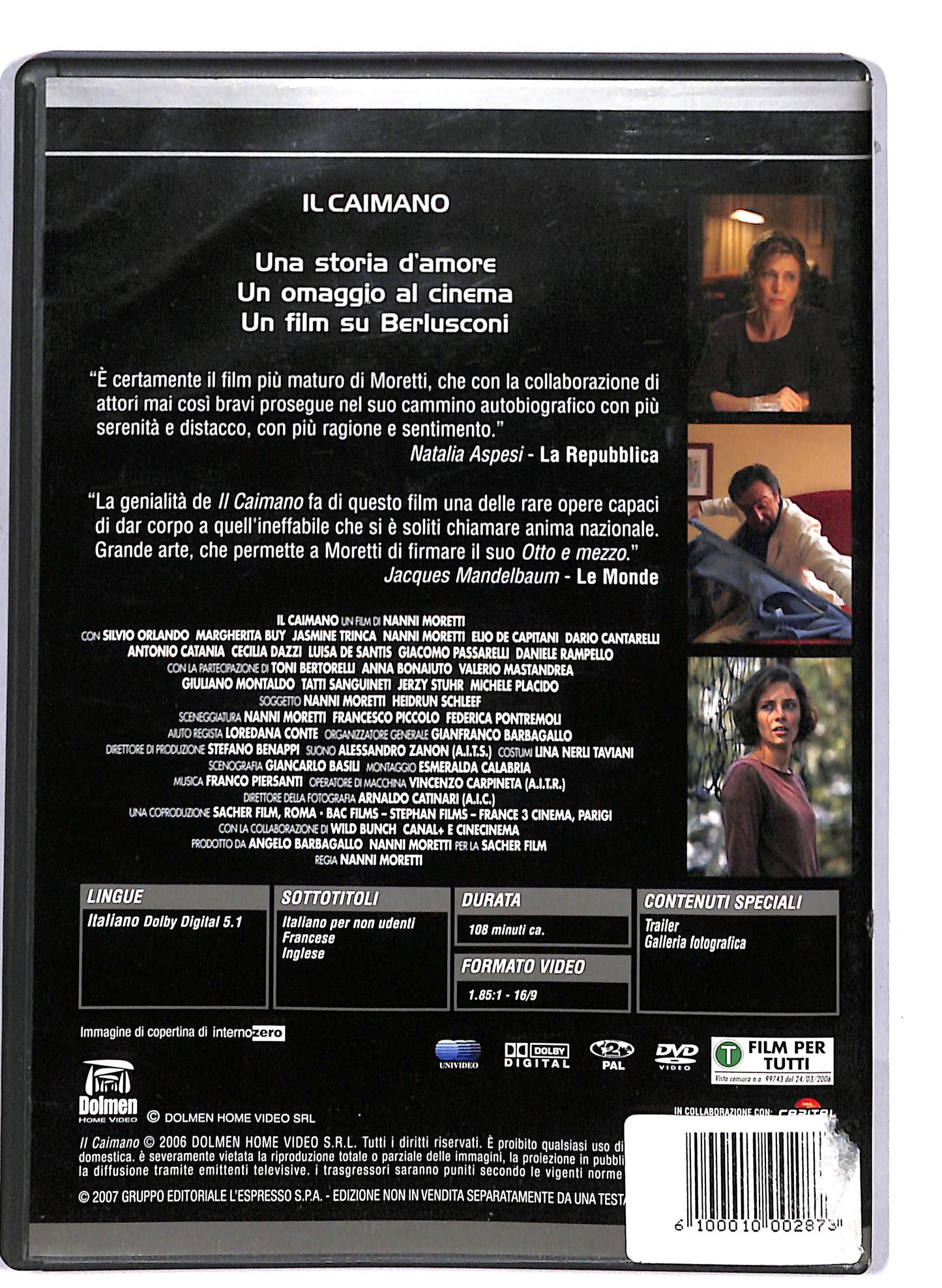 EBOND Il Caimano EDITORIALE DVD D807034