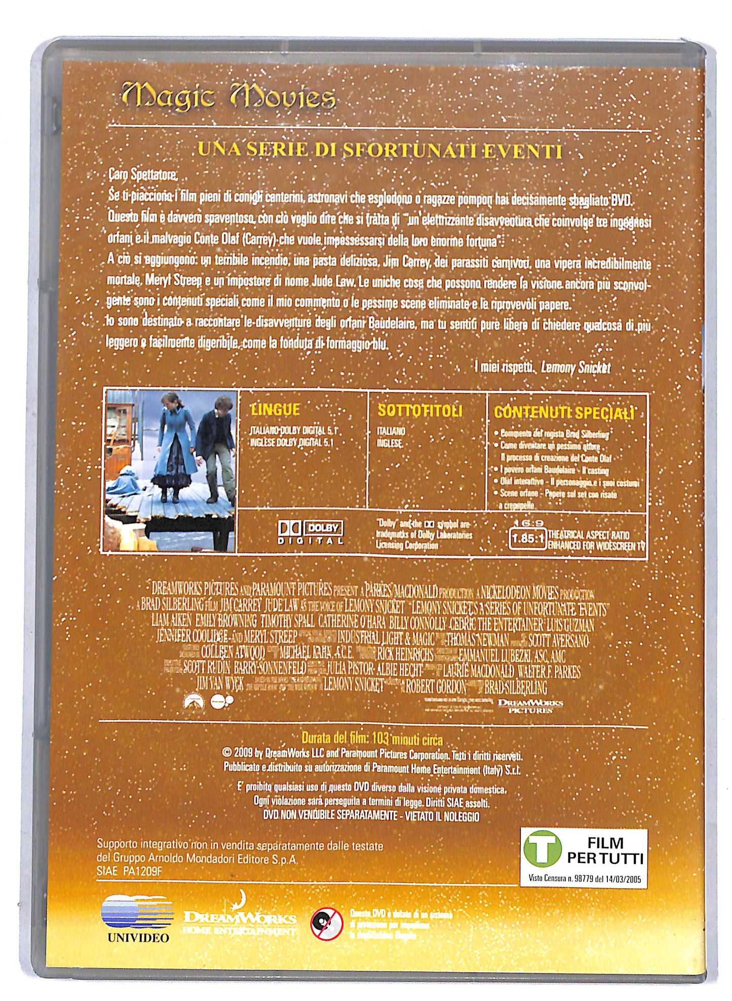 EBOND Lemony Snicket Una serie di sfortunati eventi EDITORIALE DVD D807039