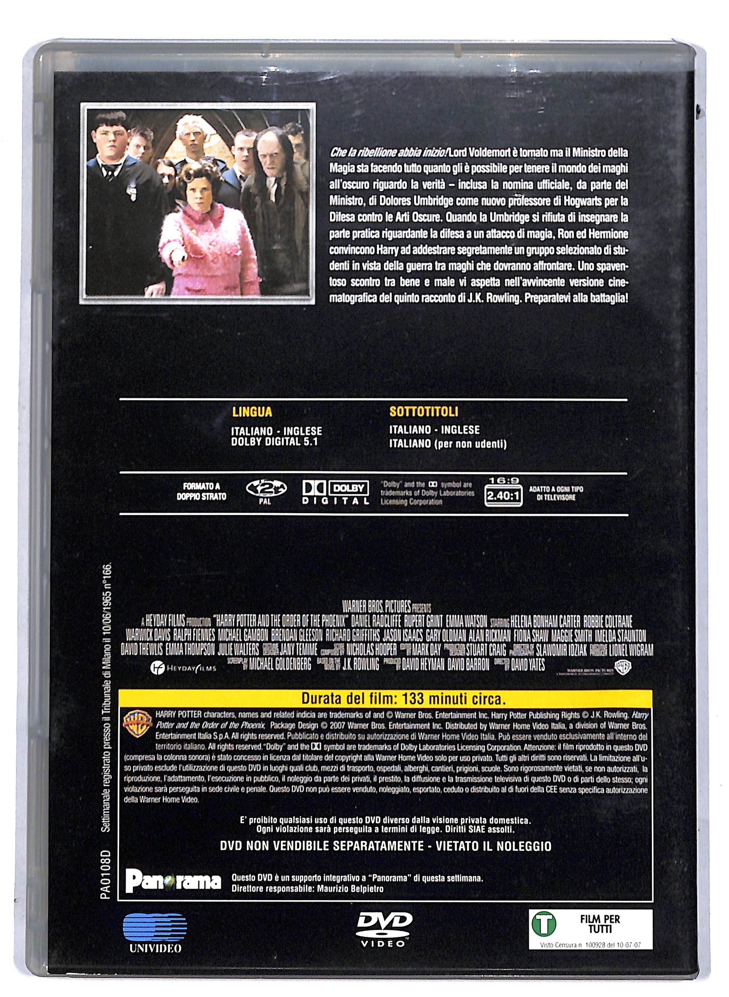 EBOND Harry Potter e l'Ordine della Fenice EDITORIALE DVD D807056