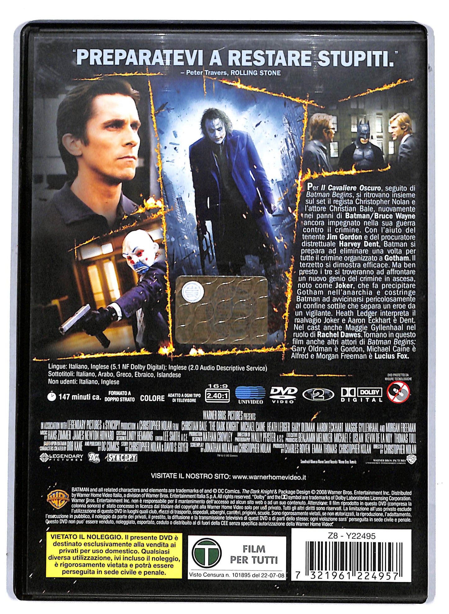 EBOND Il Cavaliere Oscuro DVD D807139