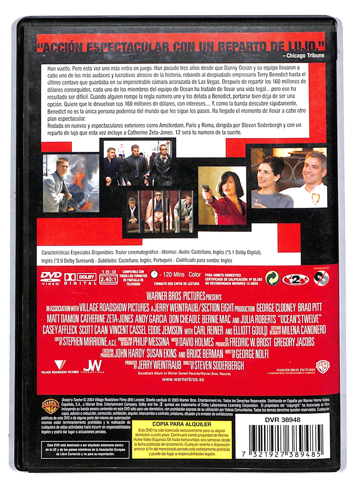 EBOND Ocean's Twelve (NO ITA) Edizione Spagna NOLEGGIO DVD D807147