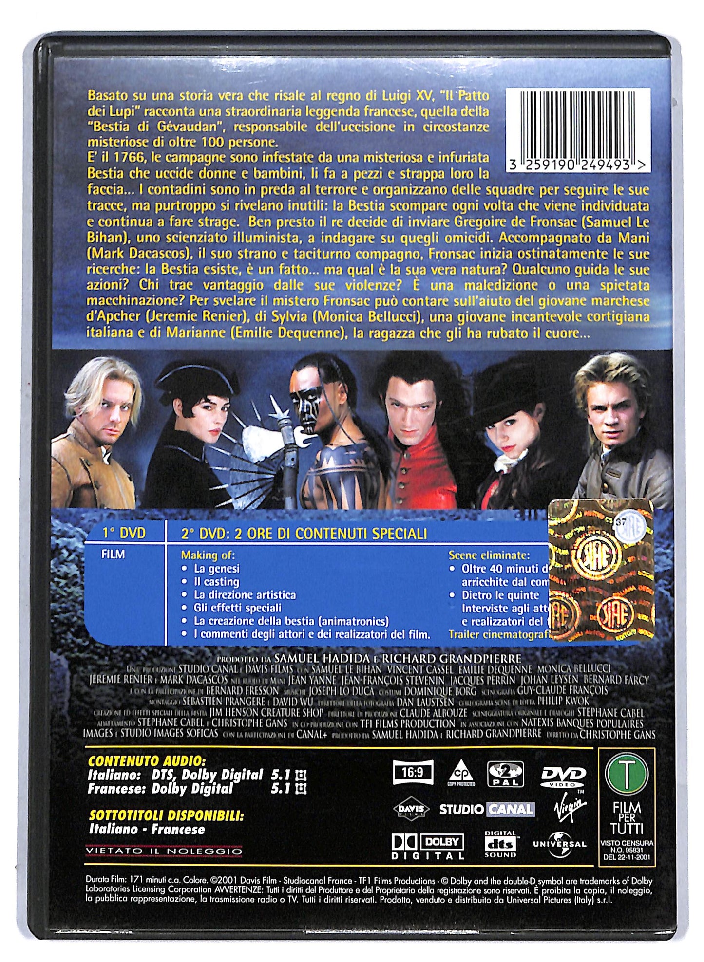 EBOND Il Patto dei Lupi DVD D807158