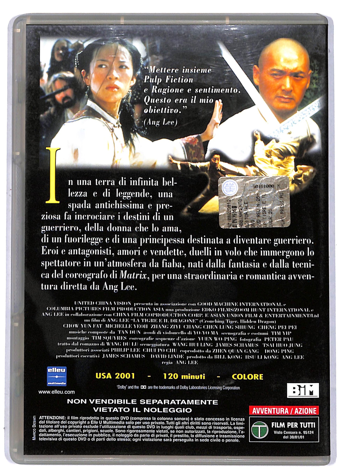 EBOND La Tigre e il Dragone EDITORIALE DVD D807210