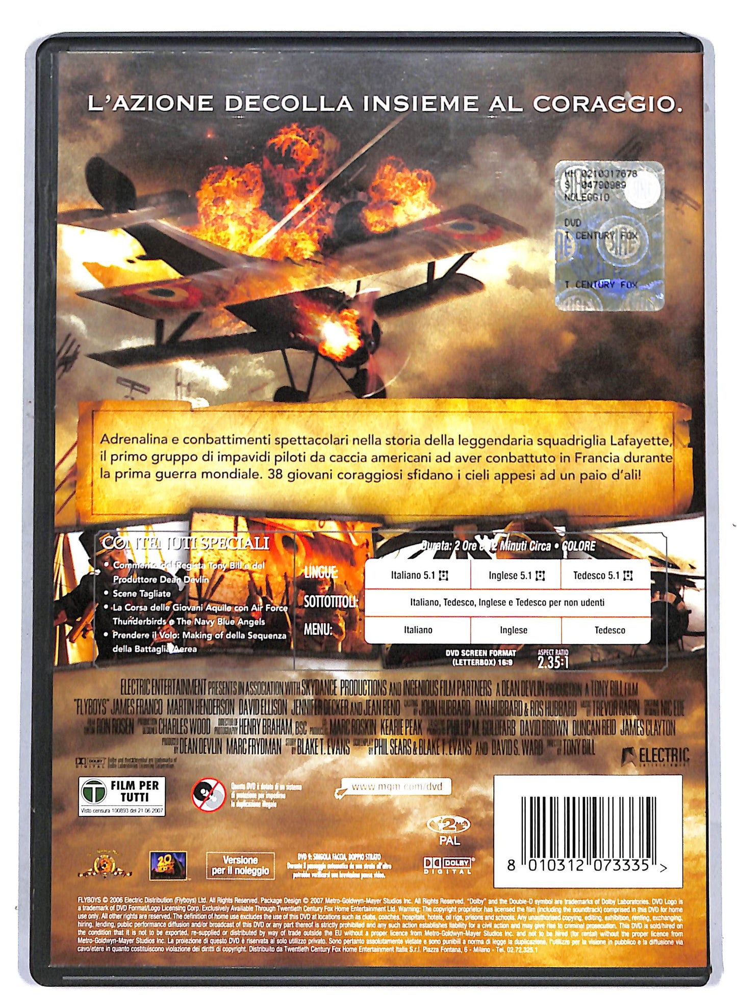 EBOND Giovani aquile Flyboys DVD D807450
