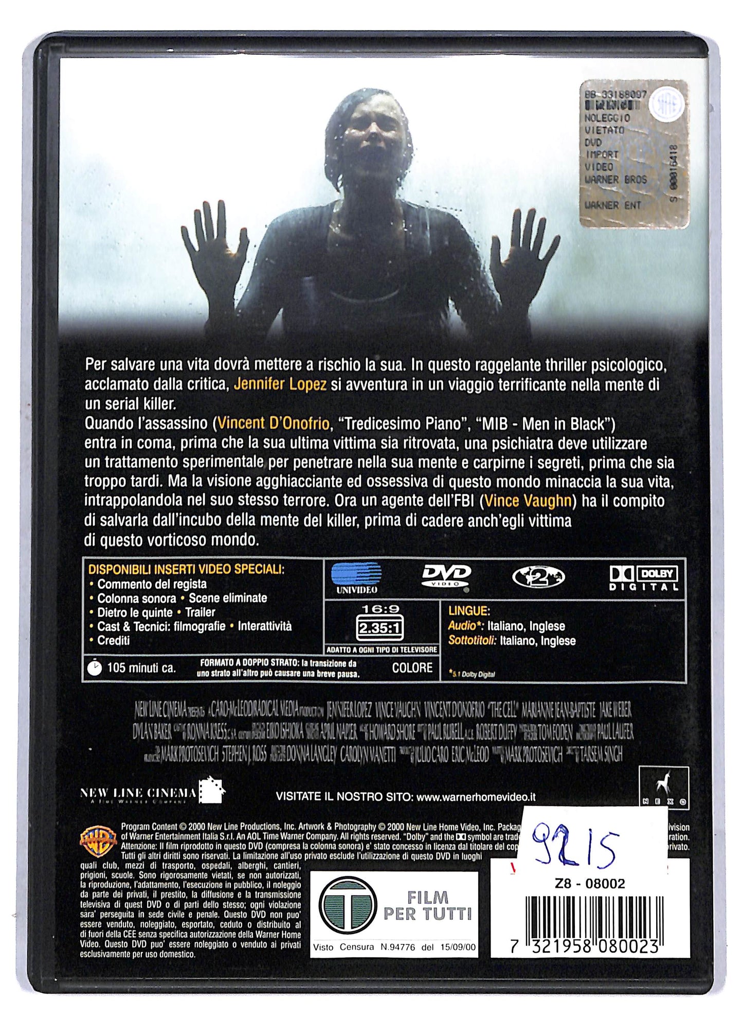 EBOND The Cell - La cellula DVD D807518