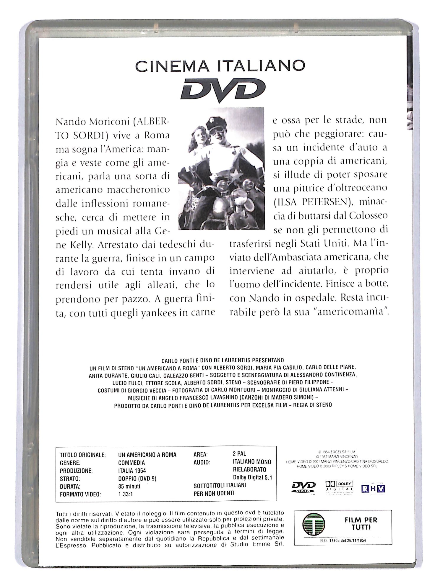EBOND Un Americano a Roma  EDITORIALE DVD D807561