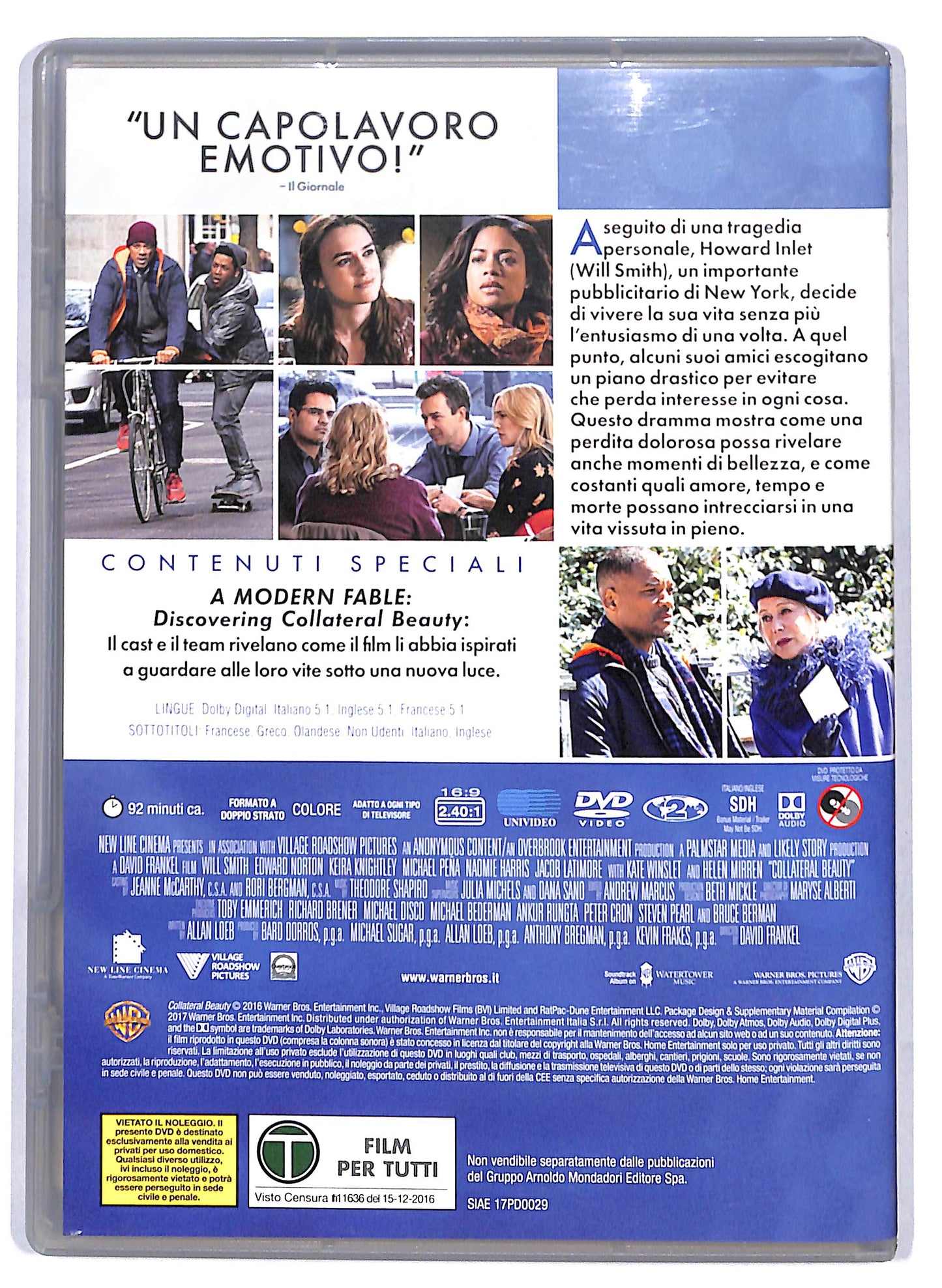 EBOND Collateral Beauty EDITORIALE DVD D807603