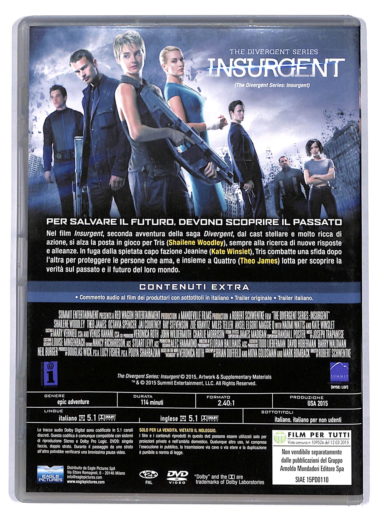 EBOND The Divergent Series - Insurgent EDITORIALE DVD D807625