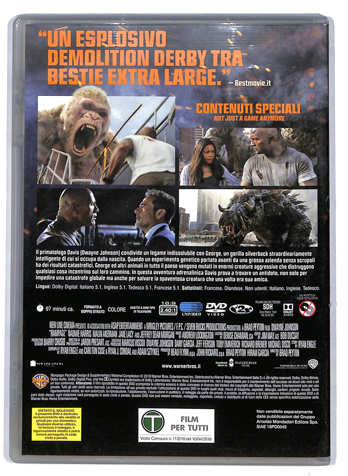 EBOND Rampage - Furia animale EDITORIALE DVD D807860