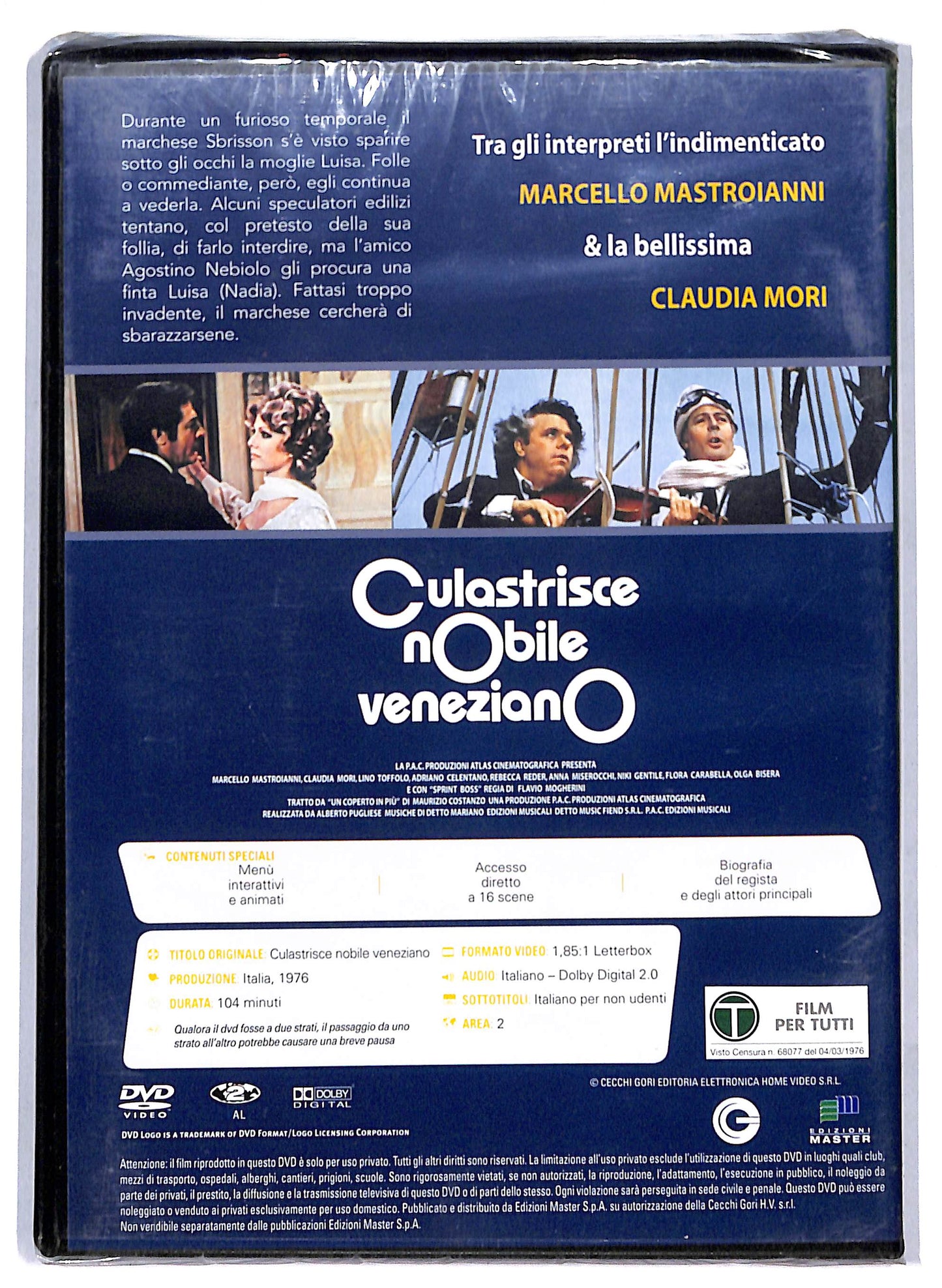 EBOND Culastrisce Nobile Veneziano - i miti del cinema Celentano EDITORIALE DVD D807910