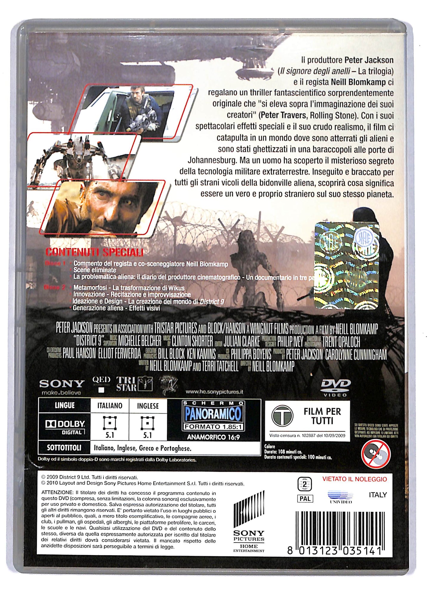EBOND District 9 ( 2 dischi) DVD D807956