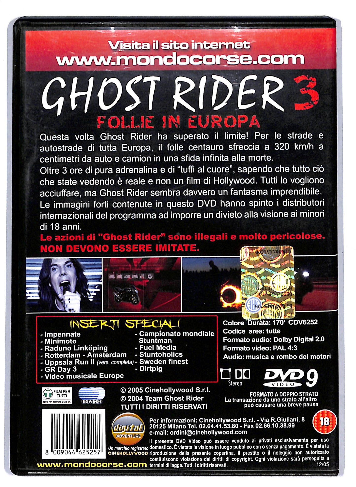 EBOND Ghost rider - Follie in Europa 3 DVD D808019