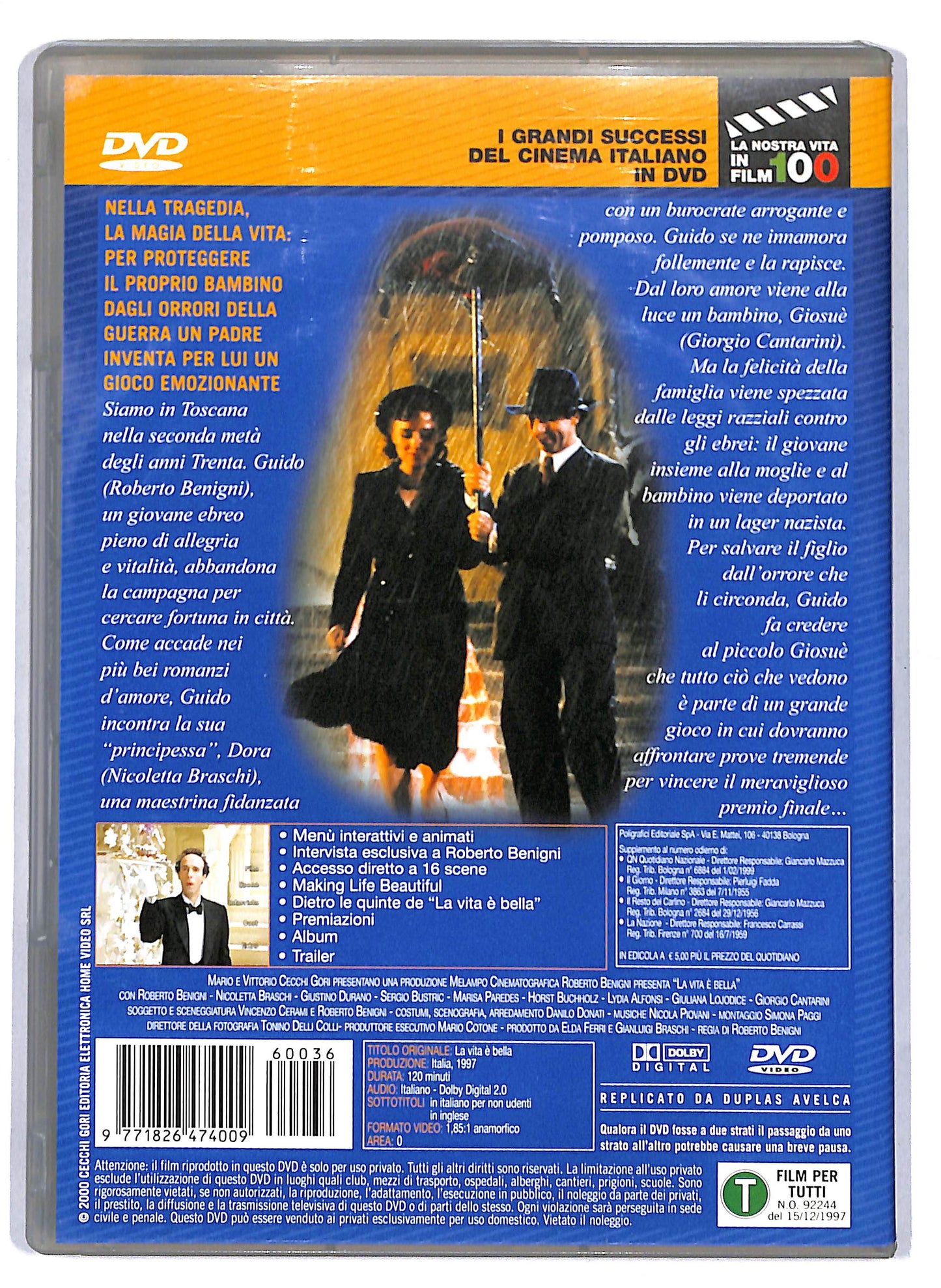 EBOND La Vita e Bella EDITORIALE DVD D808025