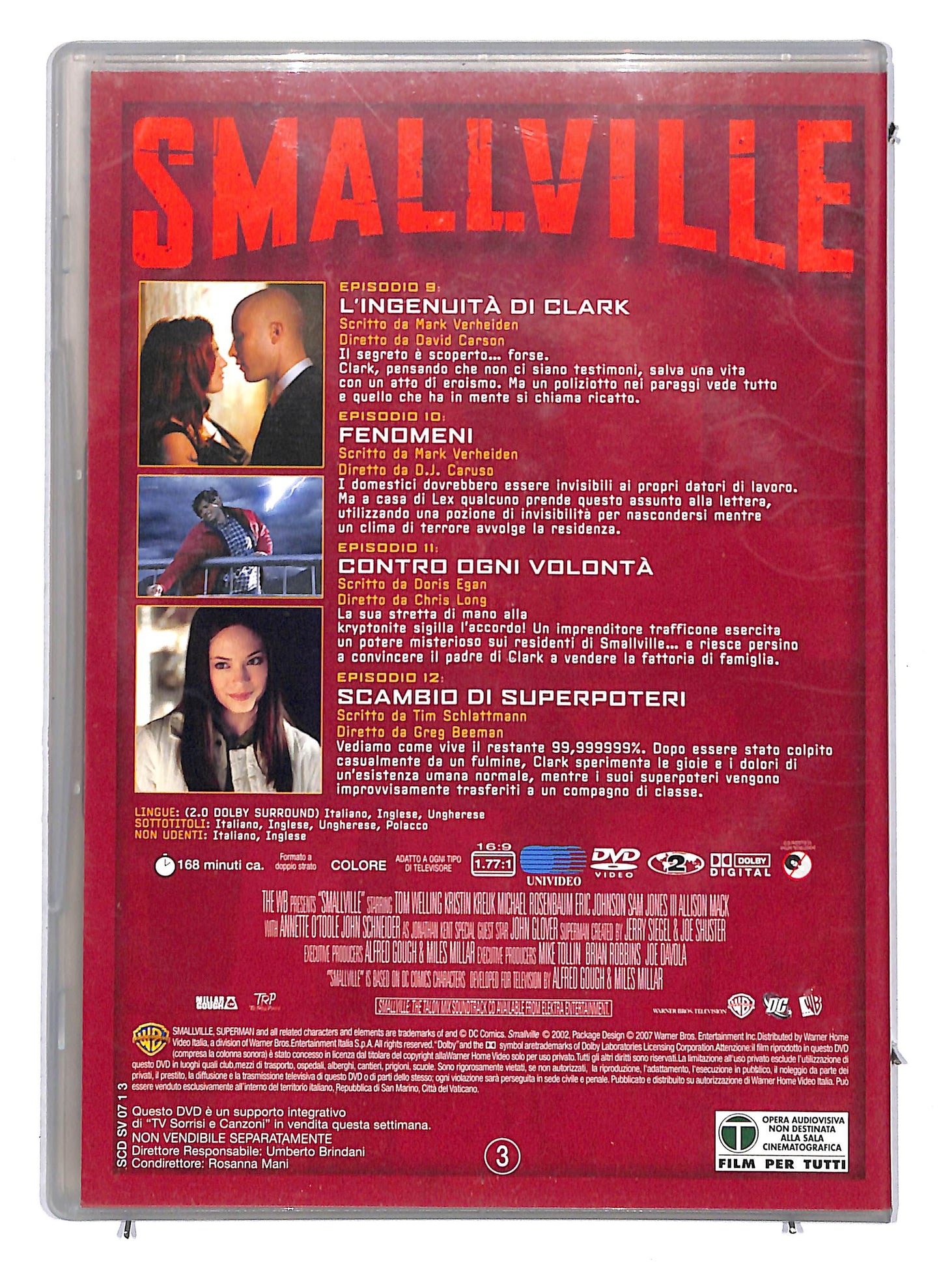 EBOND Smallville Stagione 1 Disco 3 EDITORIALE DVD D808151