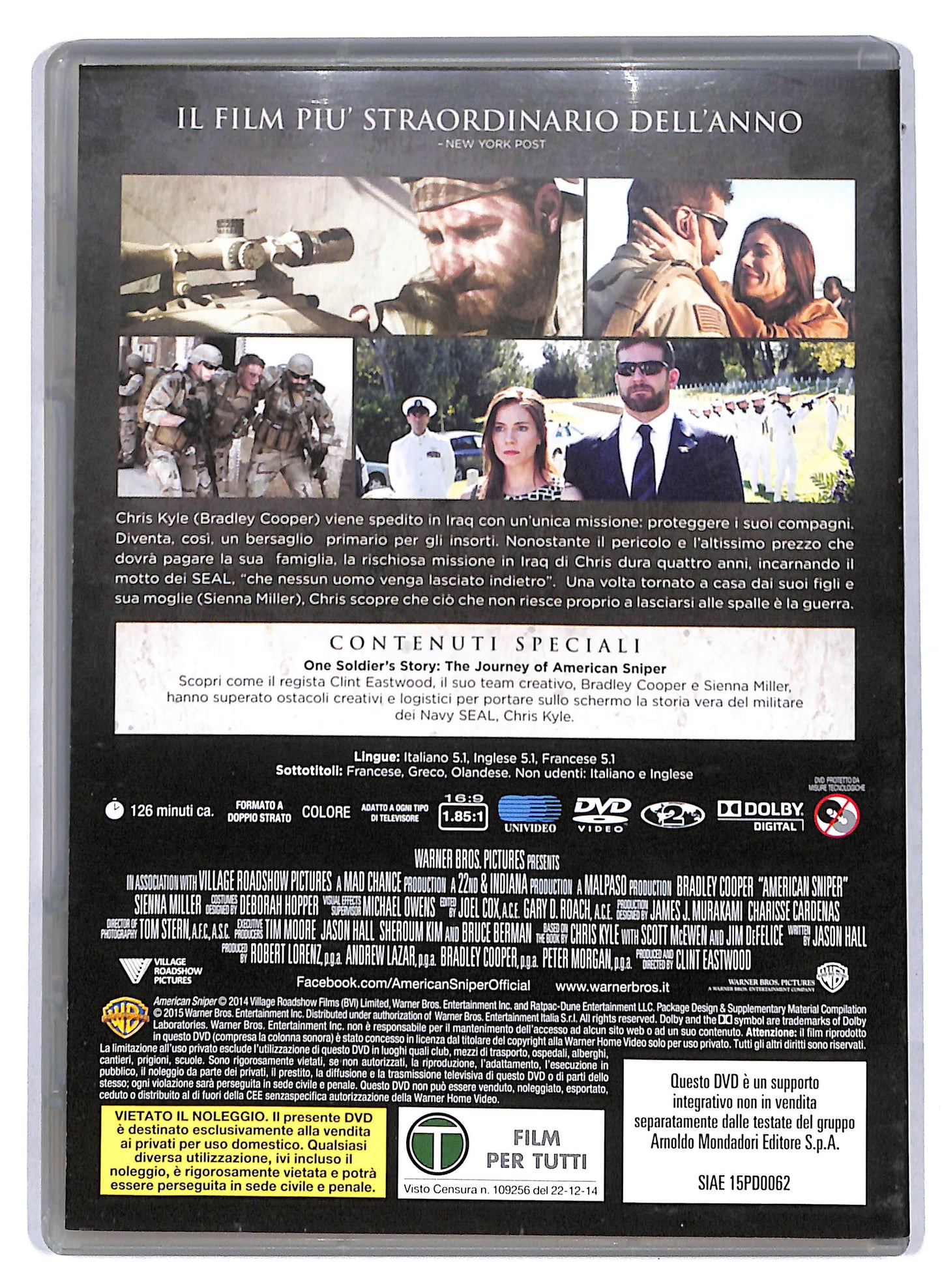 EBOND American Sniper EDITORIALE DVD D808435