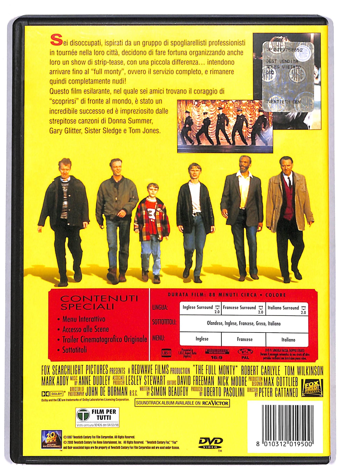 EBOND Full Monty - Squattrinati Organizzati DVD D808531