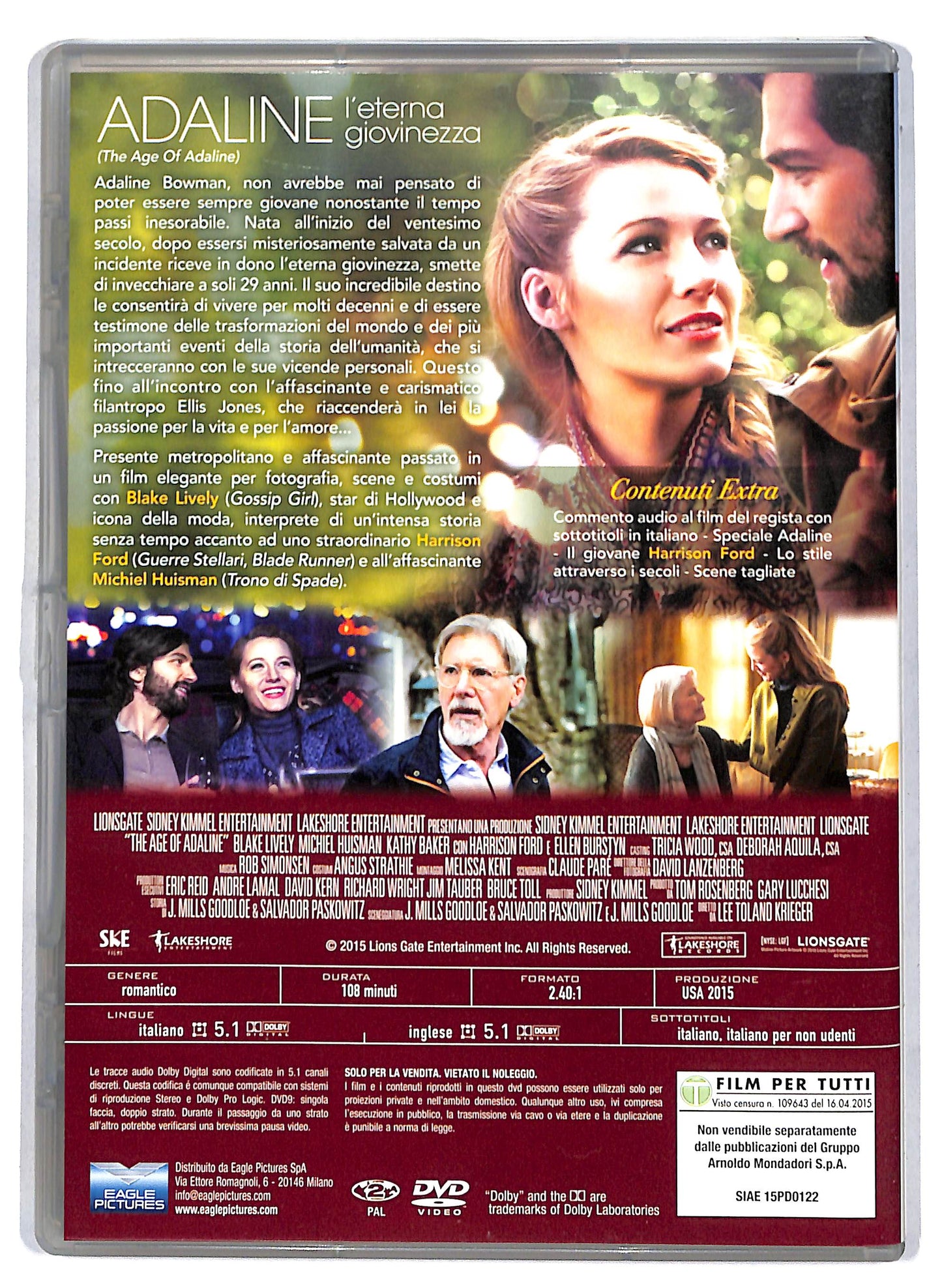 EBOND Adaline - L'eterna giovinezza EDITORIALE DVD D808853
