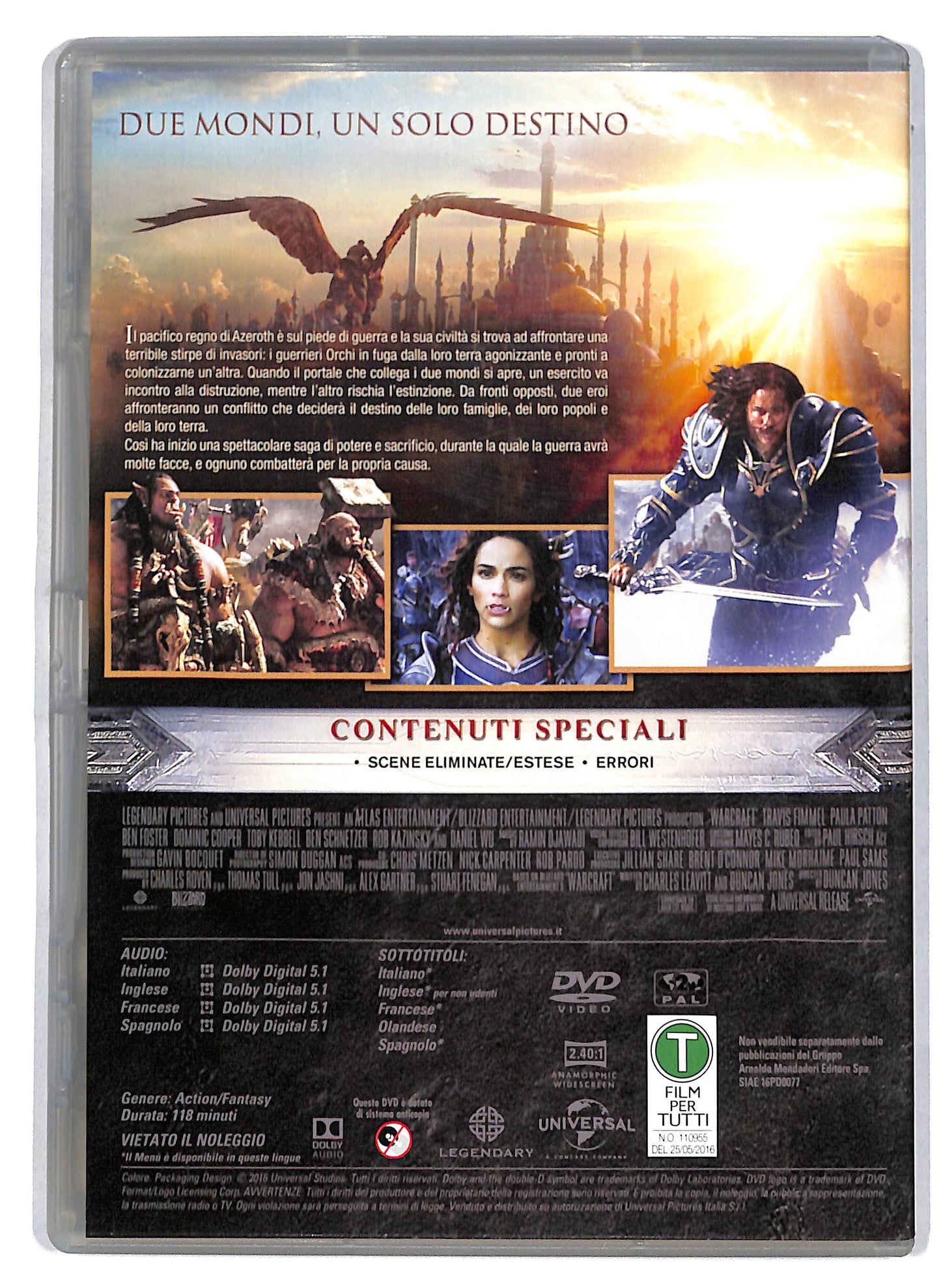 EBOND Warcraft - L'inizio EDITORIALE DVD D808916