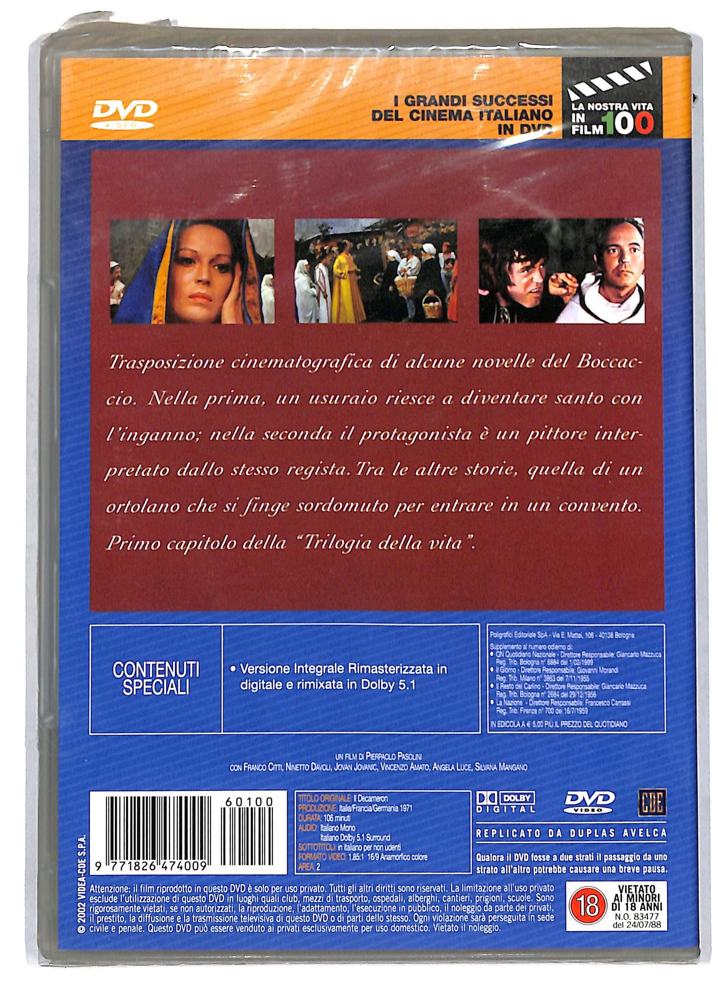 EBOND Il Decameron vol. 100 EDITORIALE DVD D808954