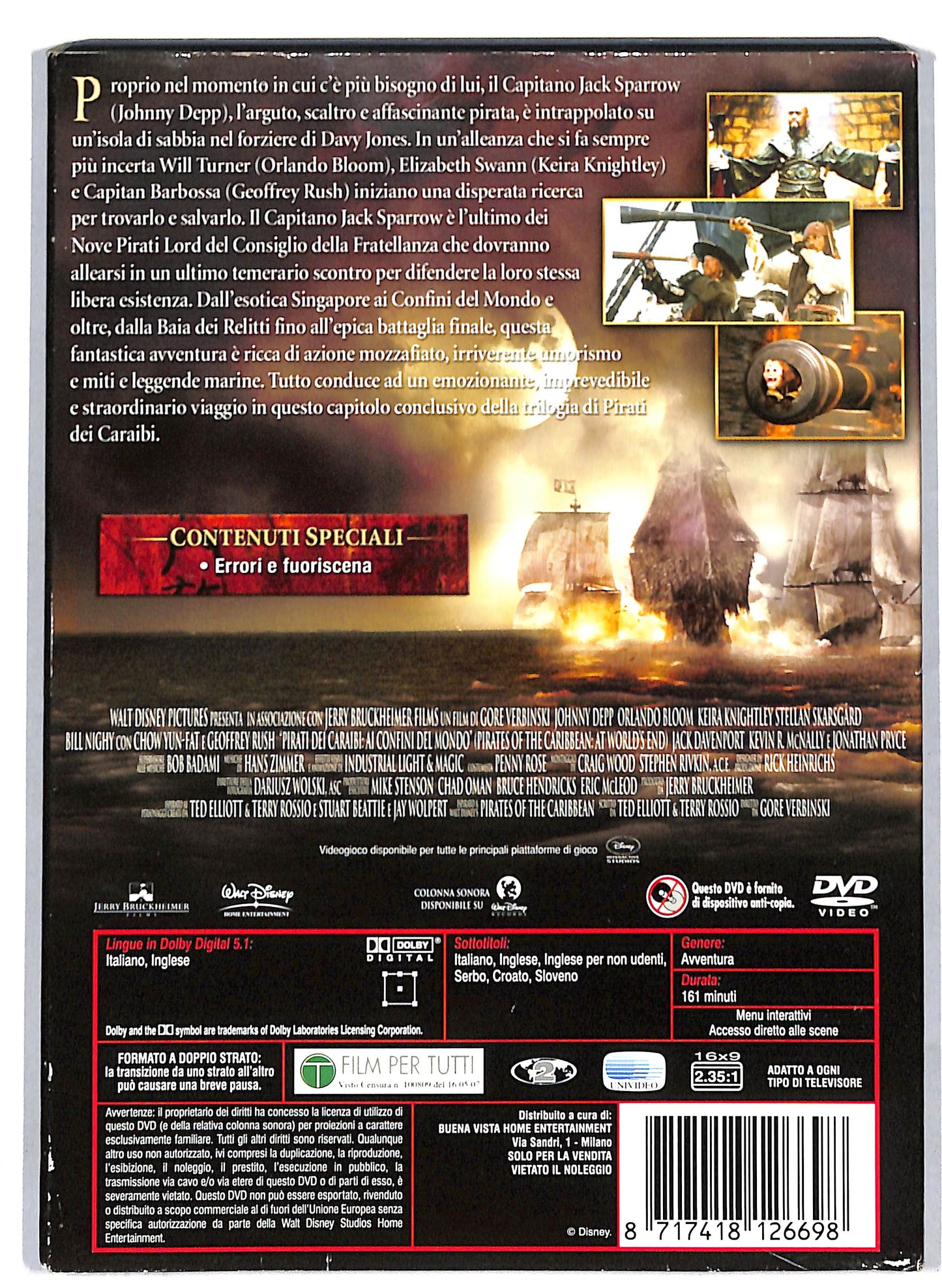 EBOND Pirati dei caraibi - ai confini del mondo DVD D808958