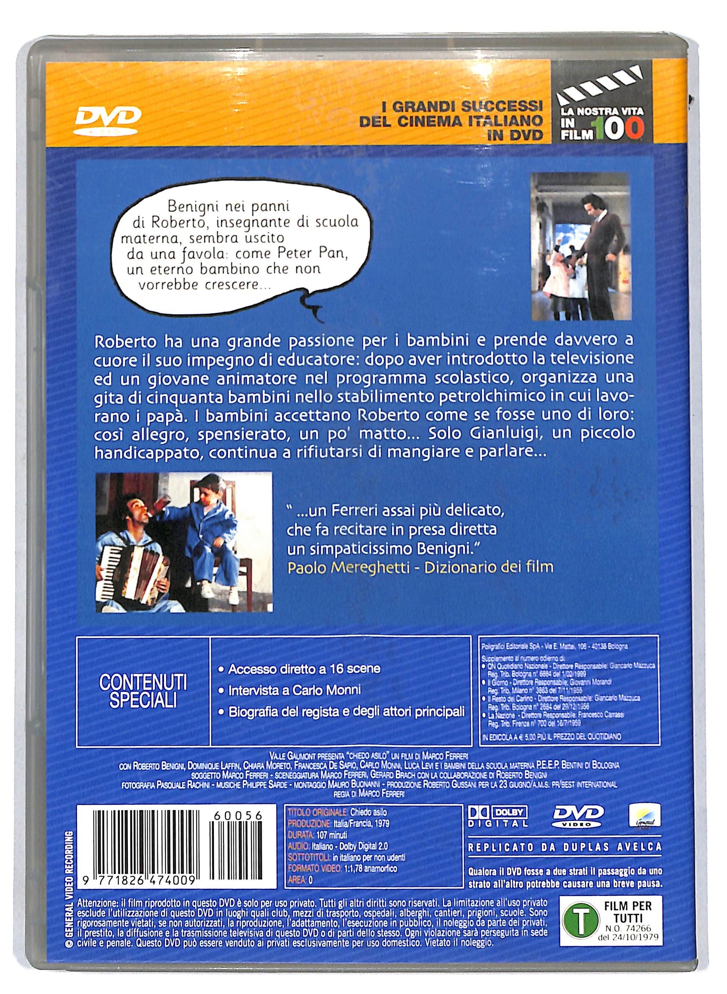 EBOND Chiedo asilo EDITORIALE DVD D809029