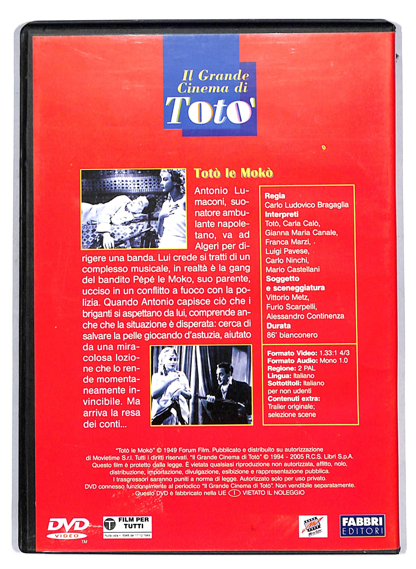 EBOND Toto le Moko EDITORIALE DVD D809034