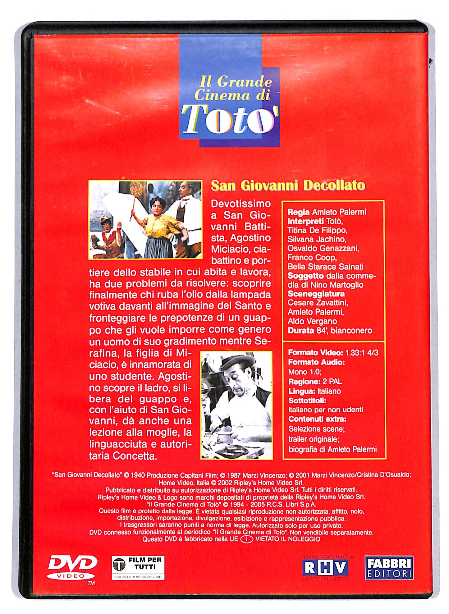 EBOND San Giovanni decollato EDITORIALE DVD D809061