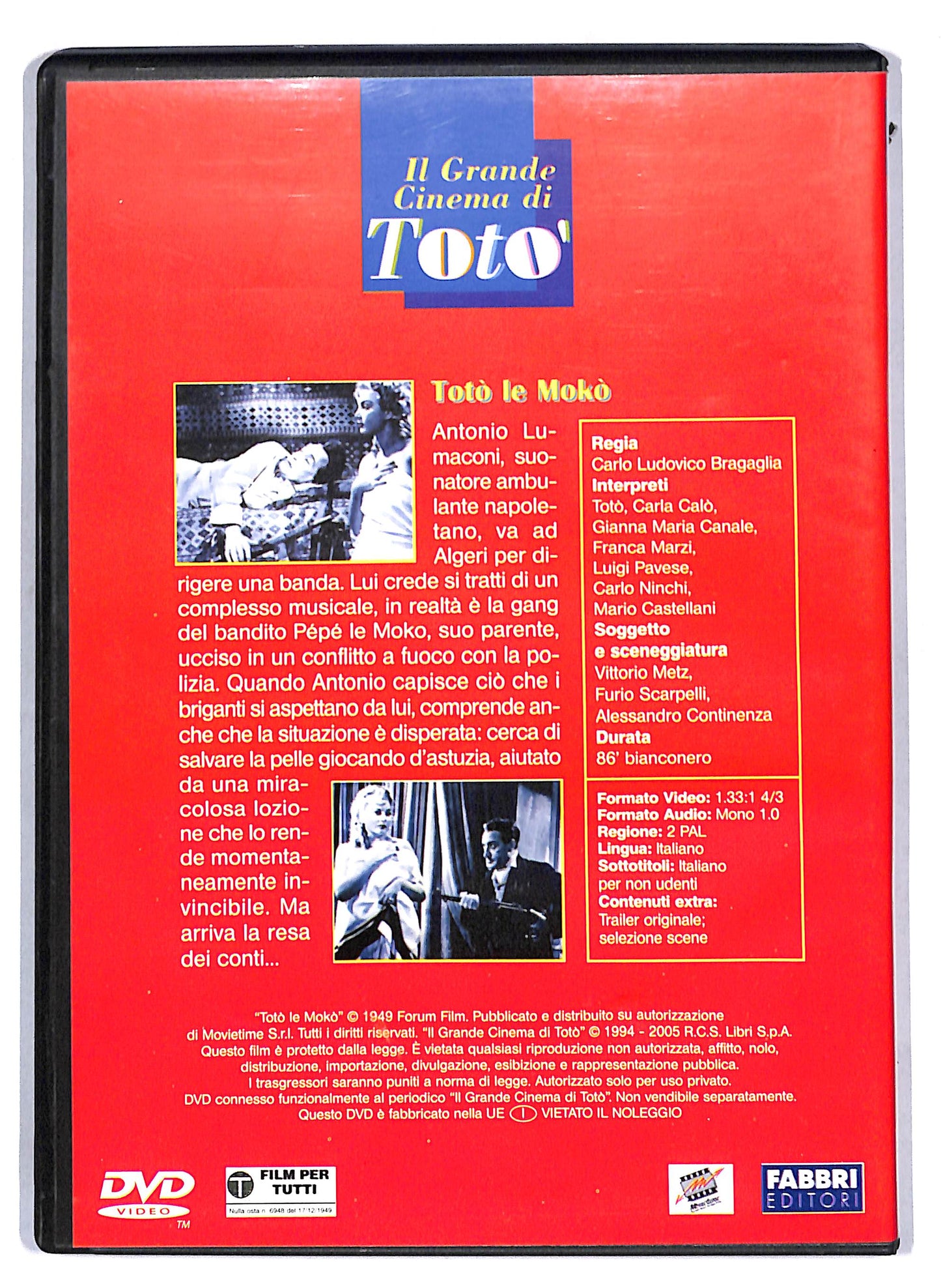 EBOND Toto le Moko EDITORIALE DVD D809118