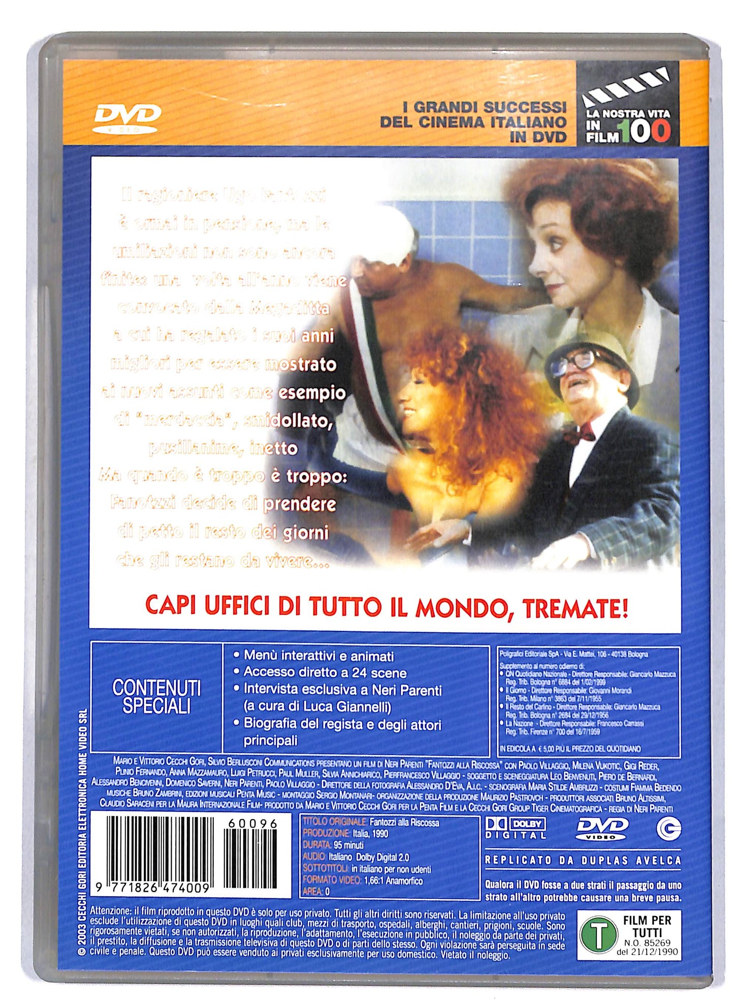 EBOND Fantozzi alla riscossa EDITORIALE DVD D809122