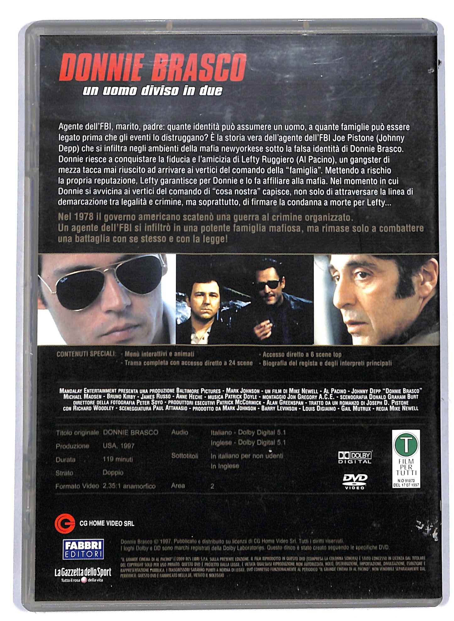 EBOND Donnie Brasco EDITORIALE DVD D809217