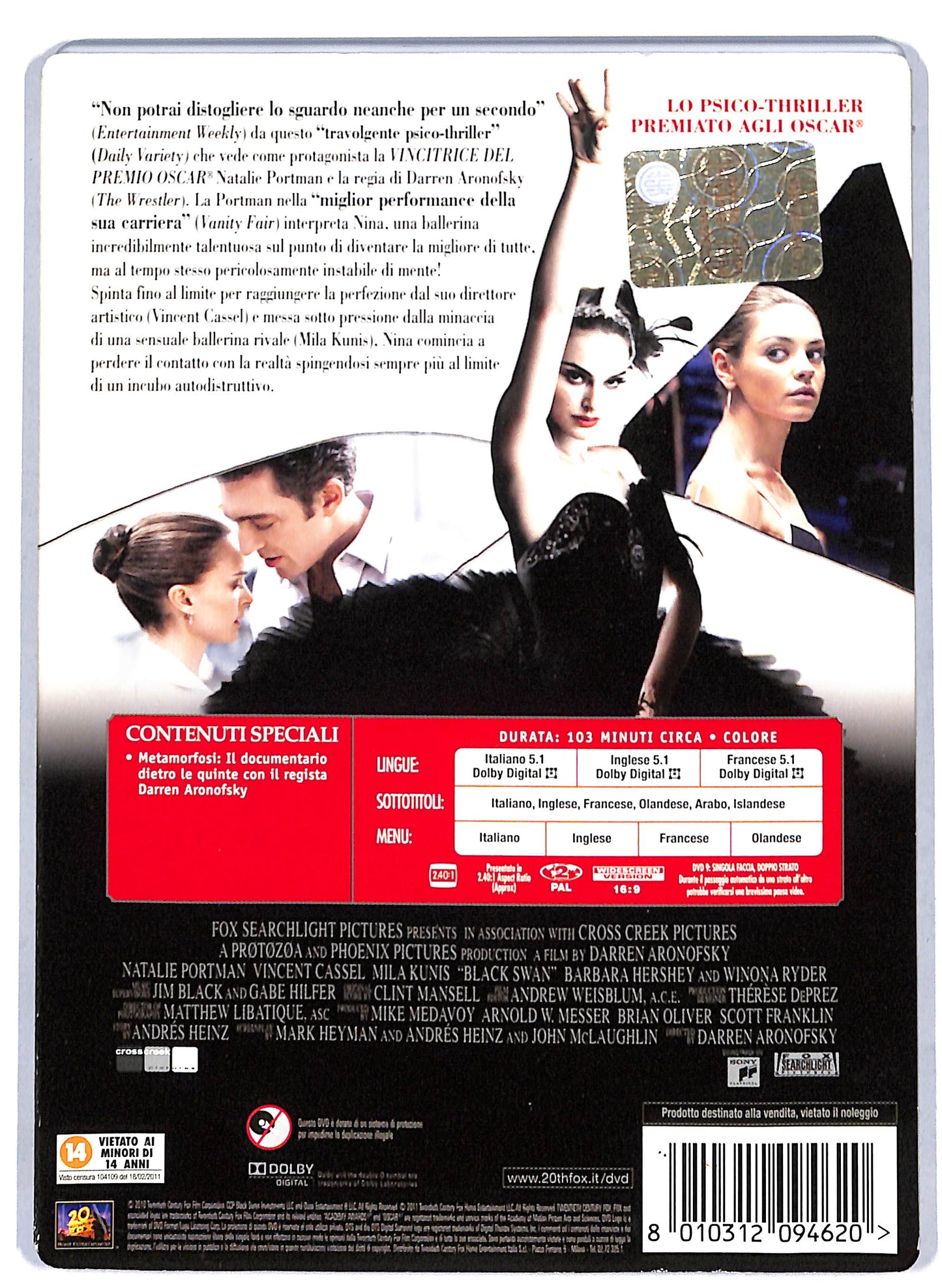 EBOND Il Cigno Nero DVD D809256