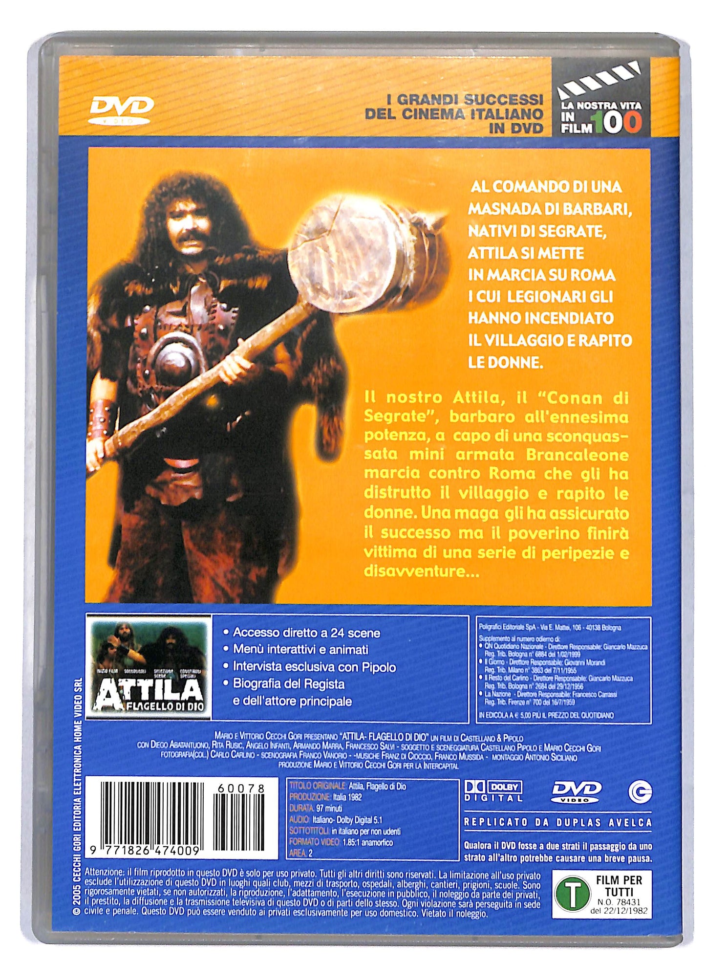 EBOND Attila flagello di Dio EDITORIALE DVD D809304