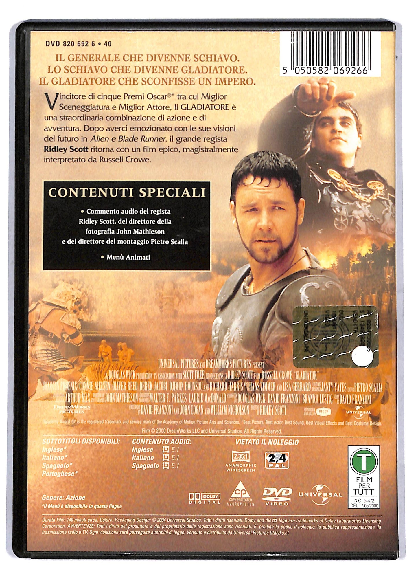 EBOND Il Gladiatore DVD D809329