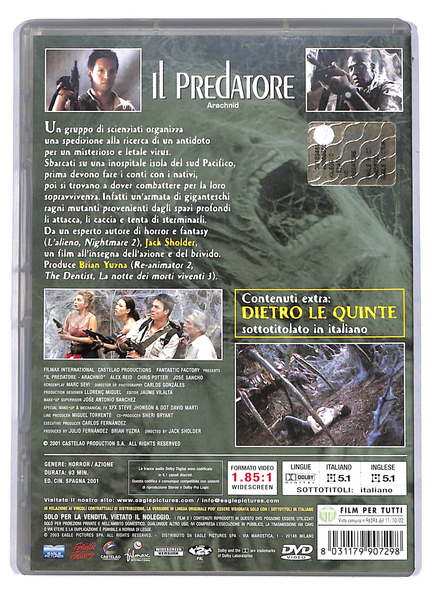 EBOND Il predatore - Arachnid DVD D809333