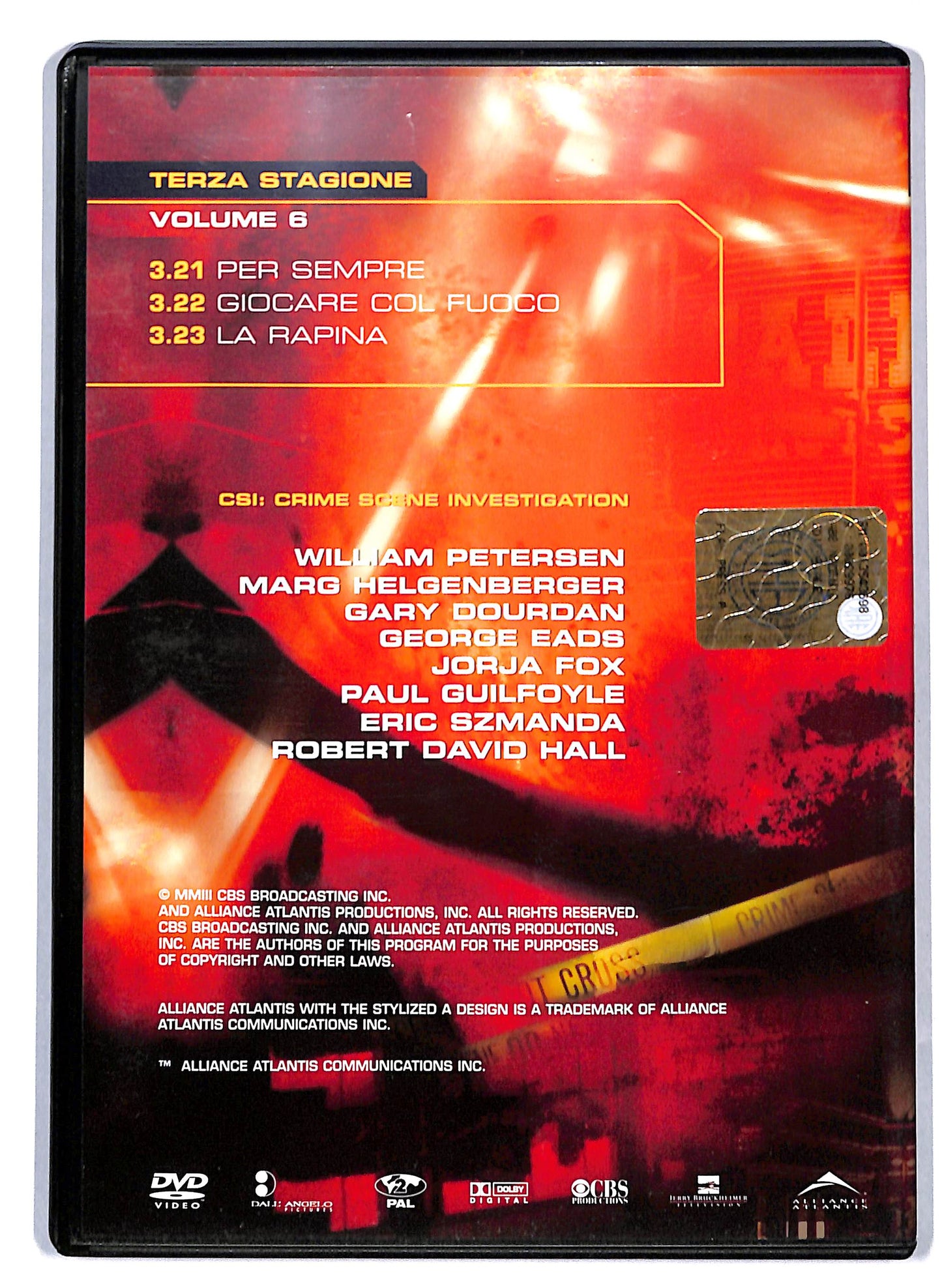 EBOND Csi - terza stagione volume 6 EDITORIALE  DVD D809511