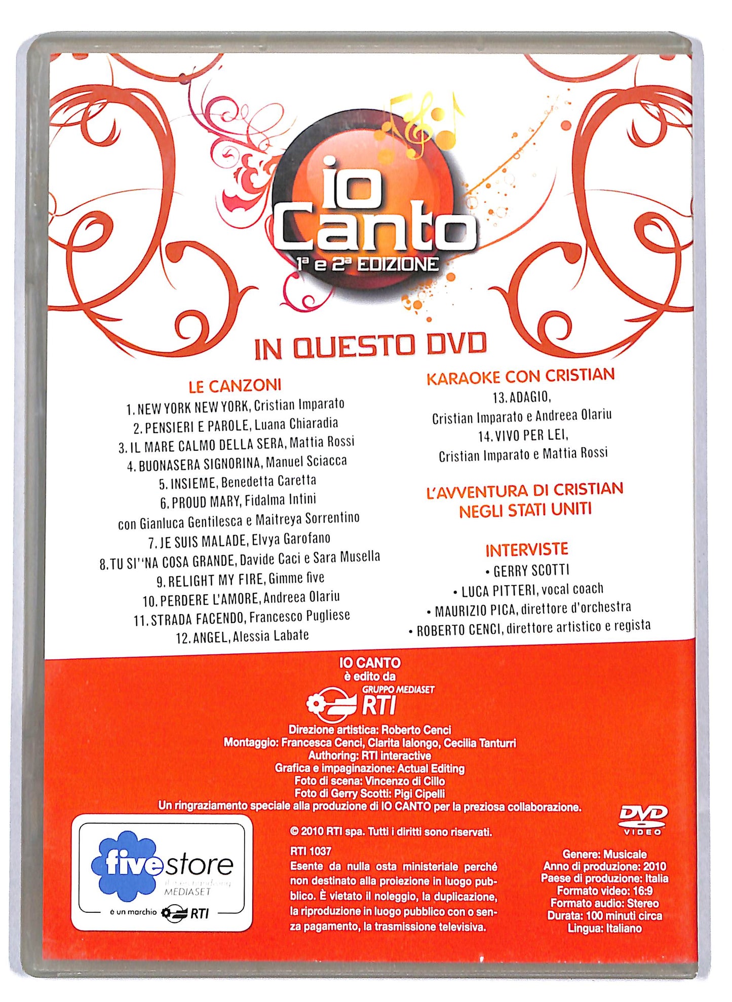 EBOND Io canto 1' e 2' edizione EDITORIALE DVD D809533