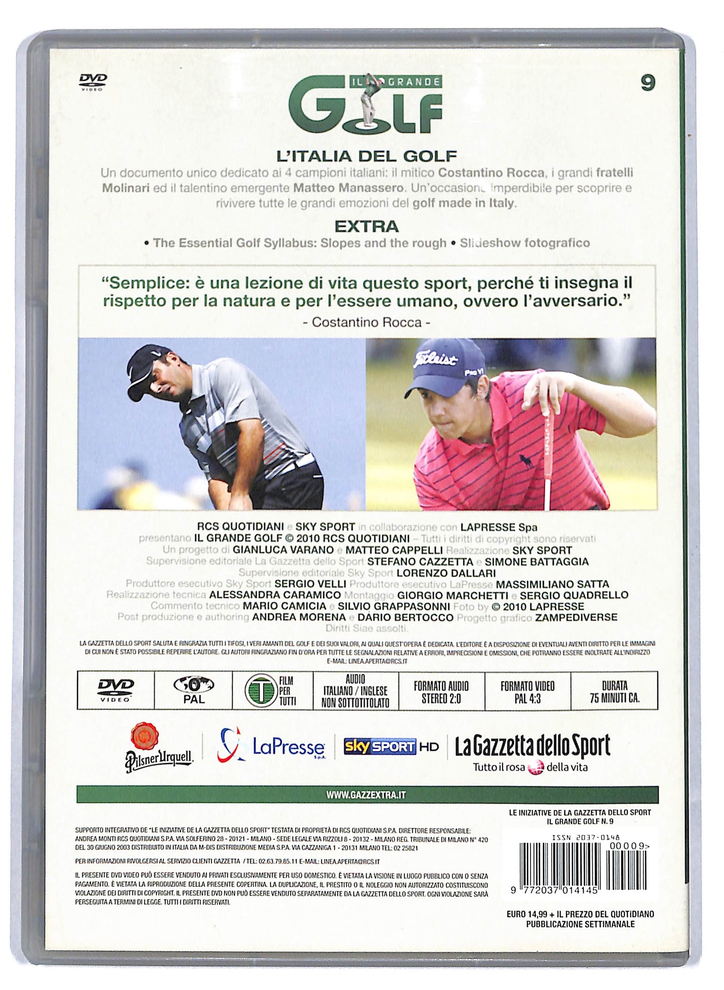 EBOND Il Grande Golf  l'italia del golf volume 9 EDITORIALE DVD D809535