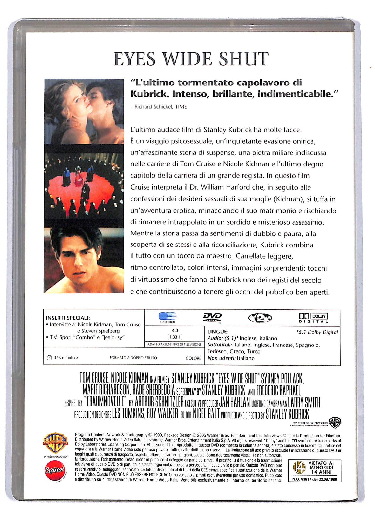 EBOND Eyes Wide Shut EDITORIALE DVD D809548