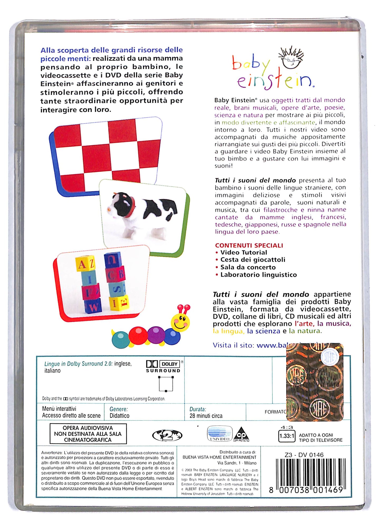 EBOND Baby Einstein - Tutti i suoni del mondo  DVD D809610