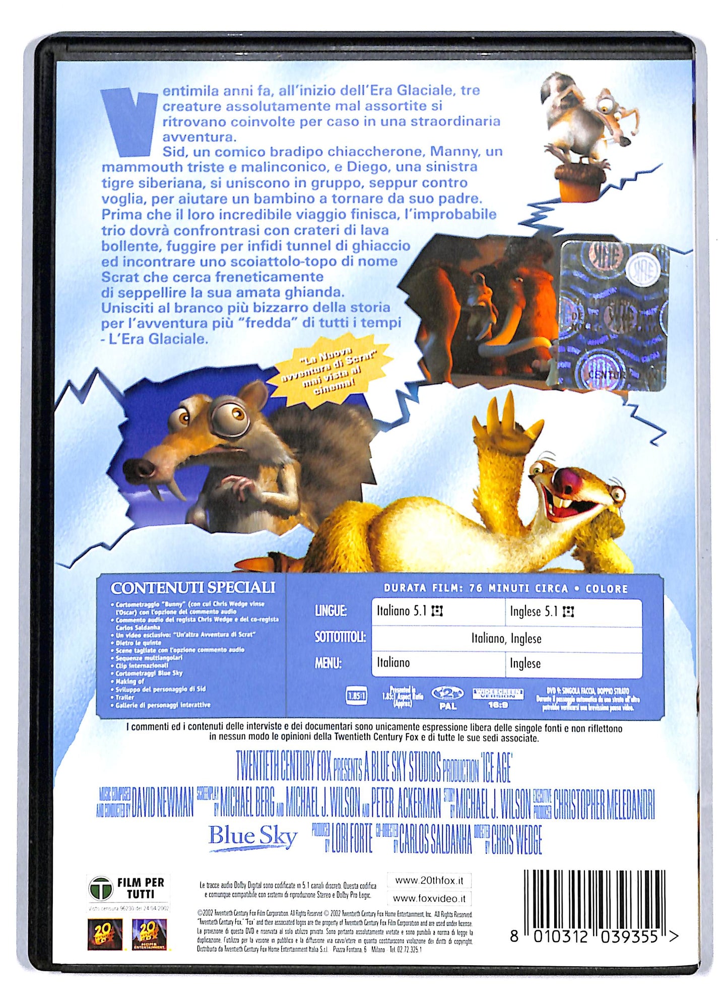 EBOND L'era Glaciale DVD D809612