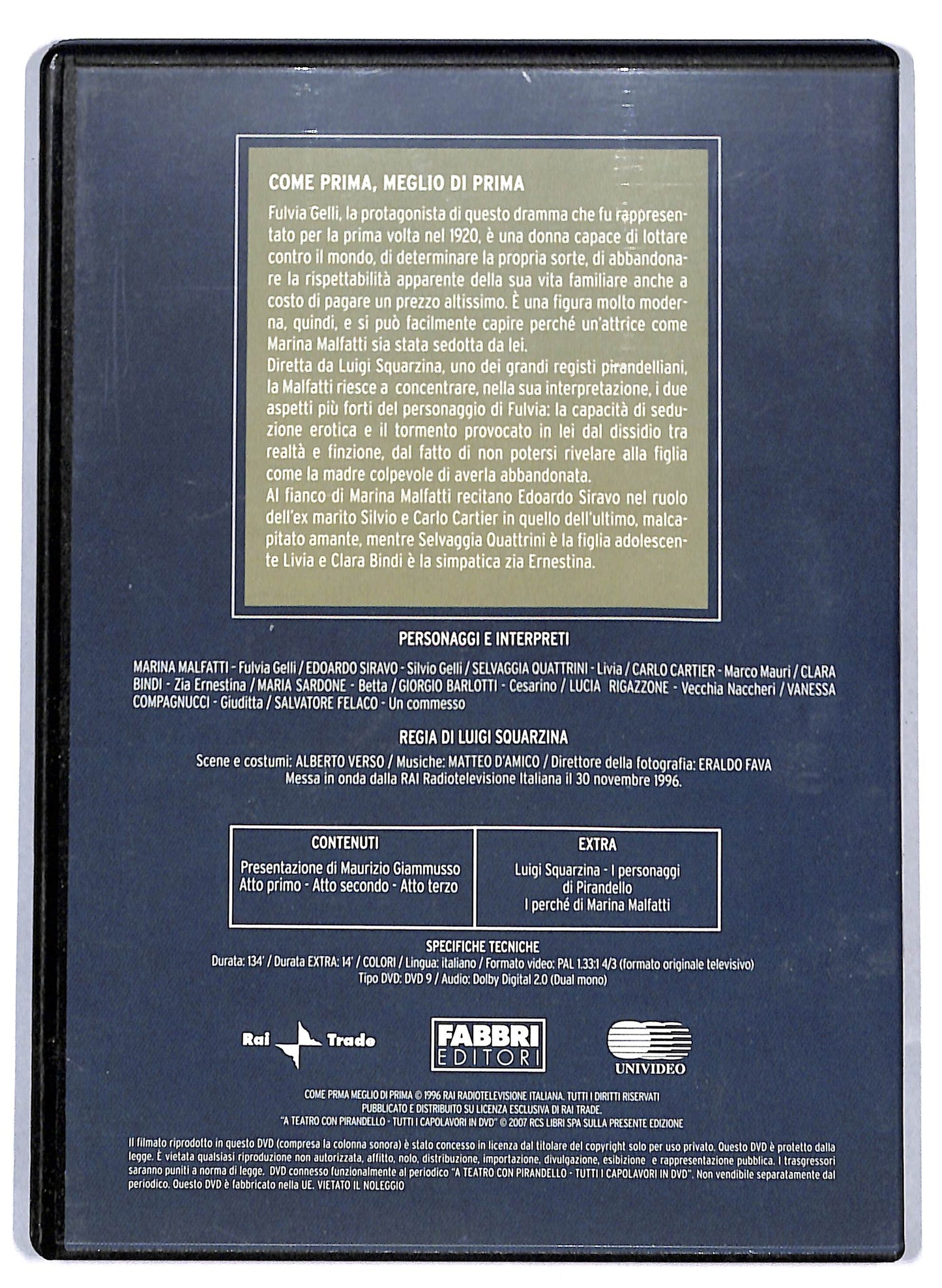 EBOND Come prima meglio di prima - A Teatro con Pir. EDITORIALE  DVD D809628
