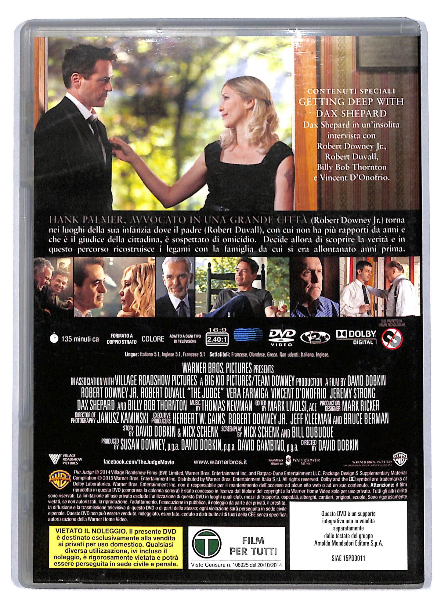 EBOND The Judge EDITORIALE DVD D809643