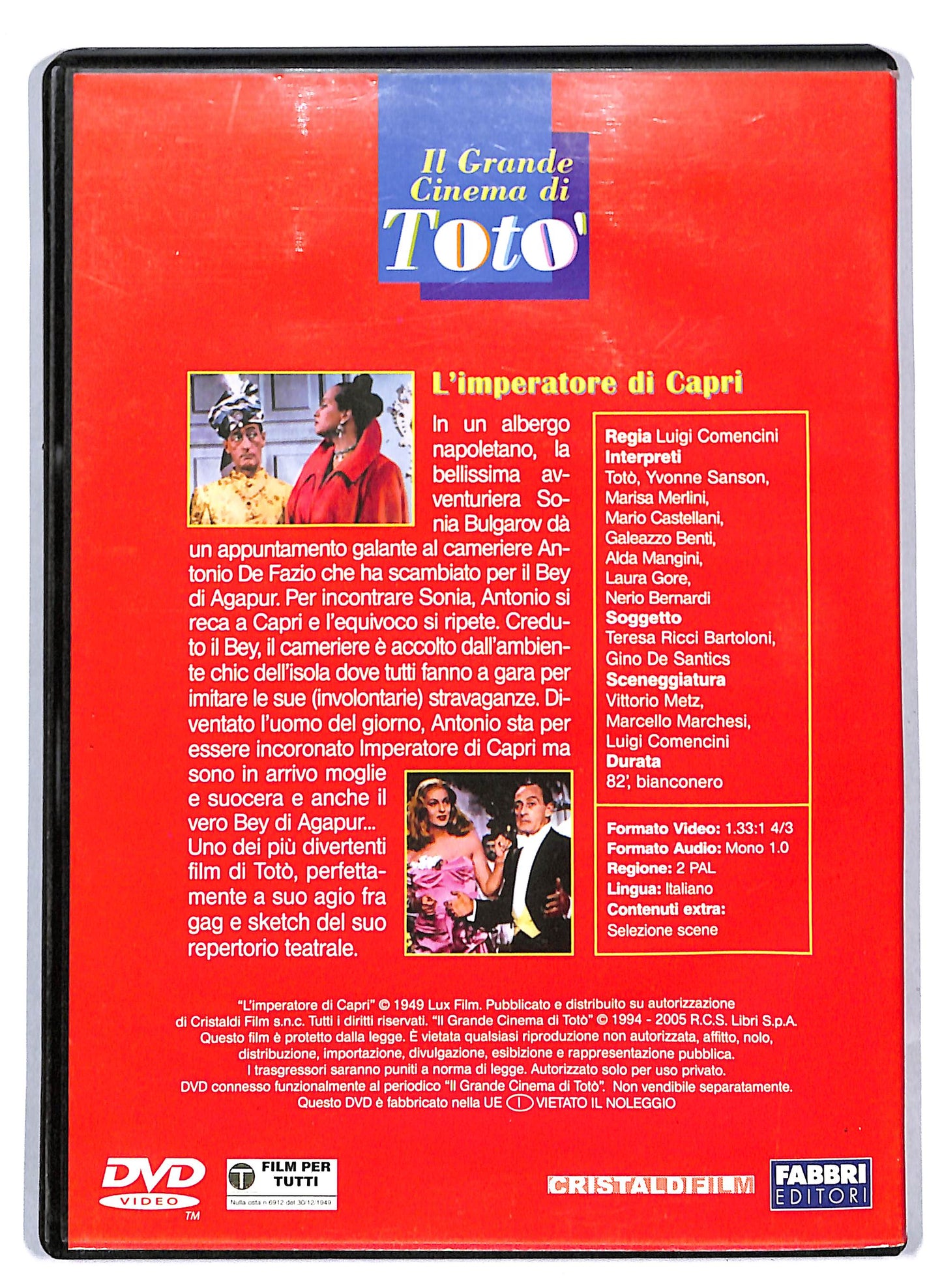 EBOND L'imperatore di Capri EDITORIALE DVD D809645