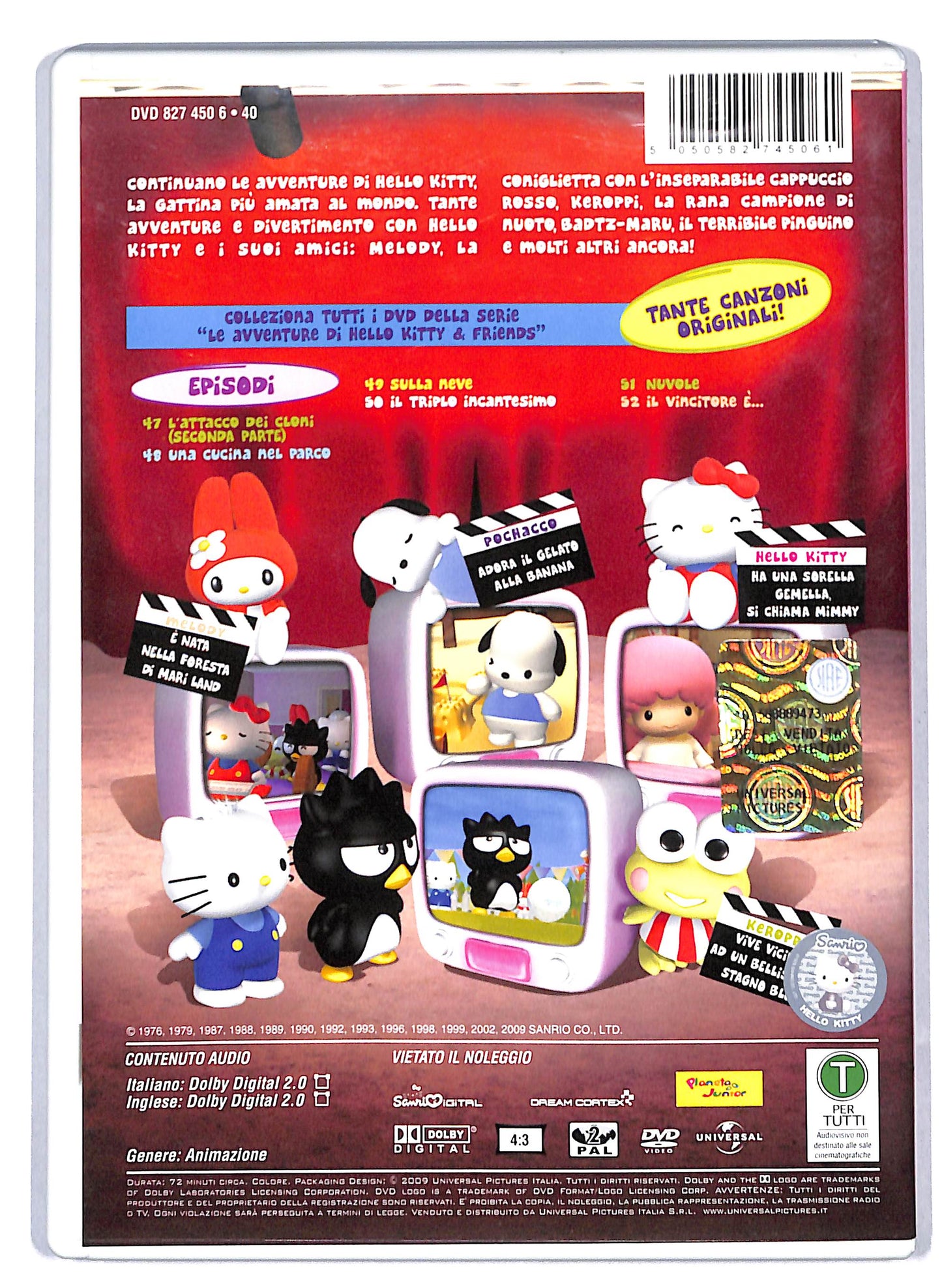 EBOND Le avventure di Hello Kitty & friends 07 Ep 47 - 52  DVD D809646