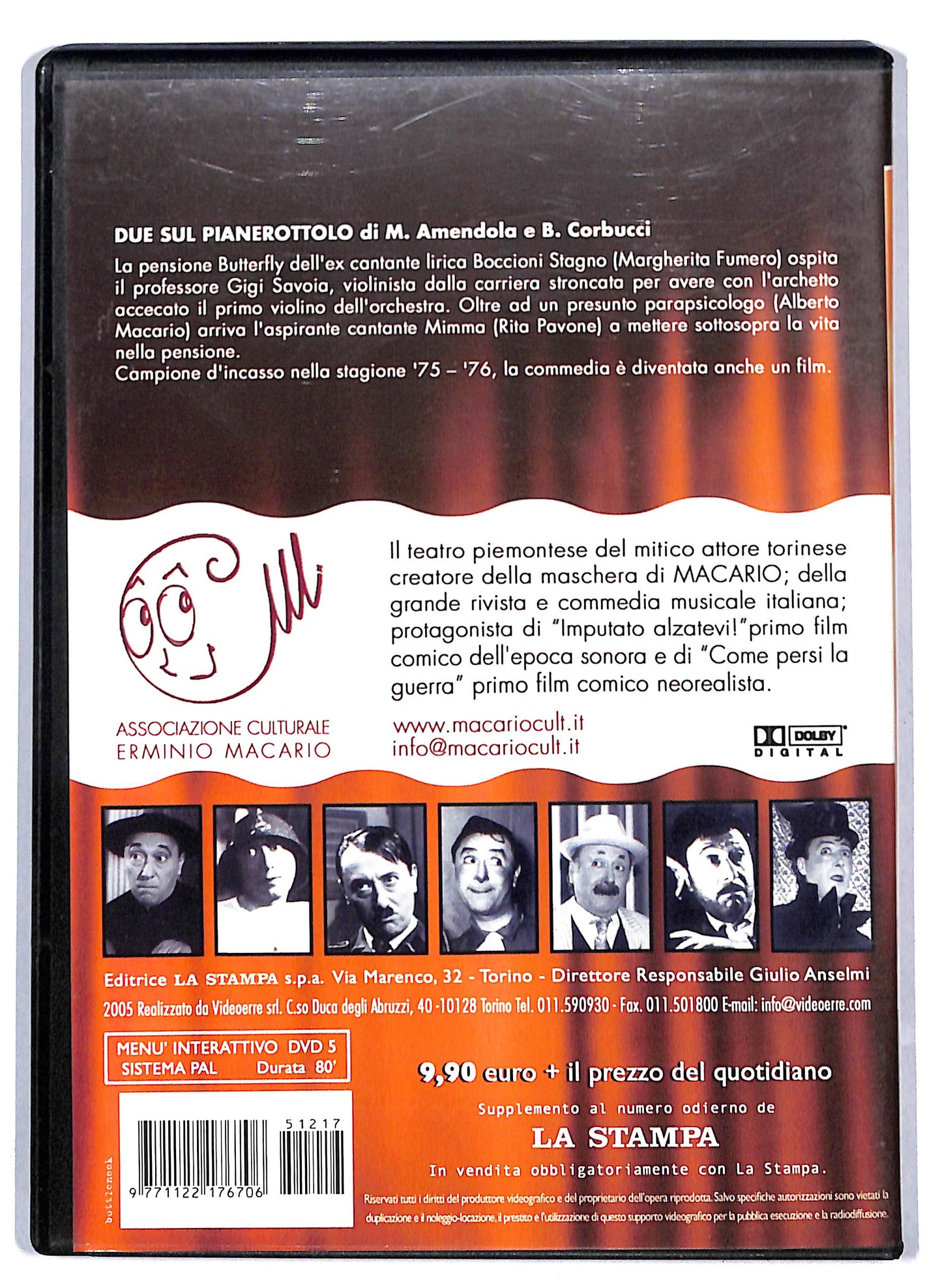 EBOND Il teatro di Macario 08  Due sul pianerottolo EDITORIALE DVD D809649