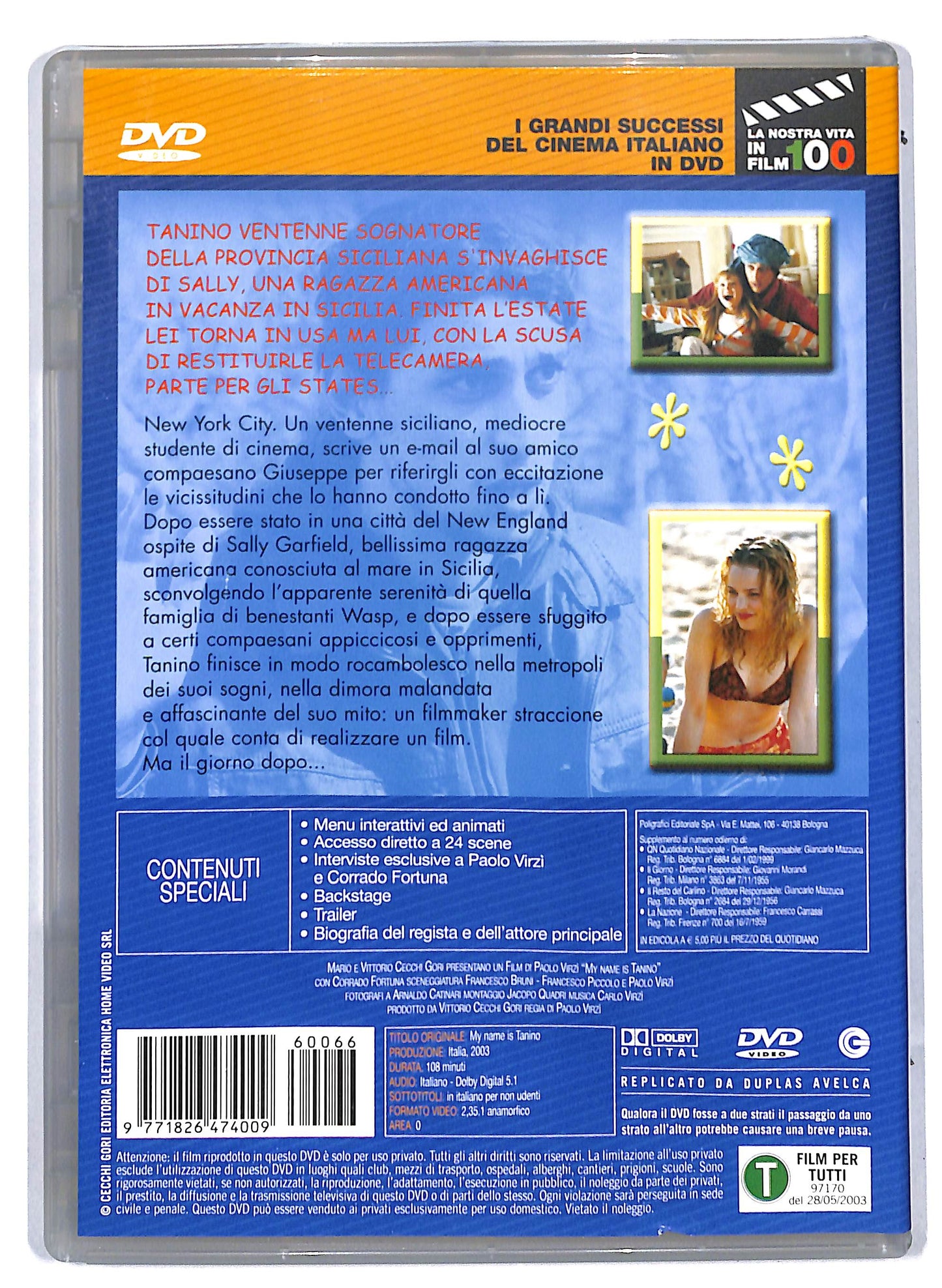 EBOND My Name Is Tanino EDITORIALE DVD D809655